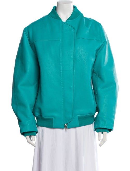 REMAIN Birger Christensen Leather Bomber Jacket