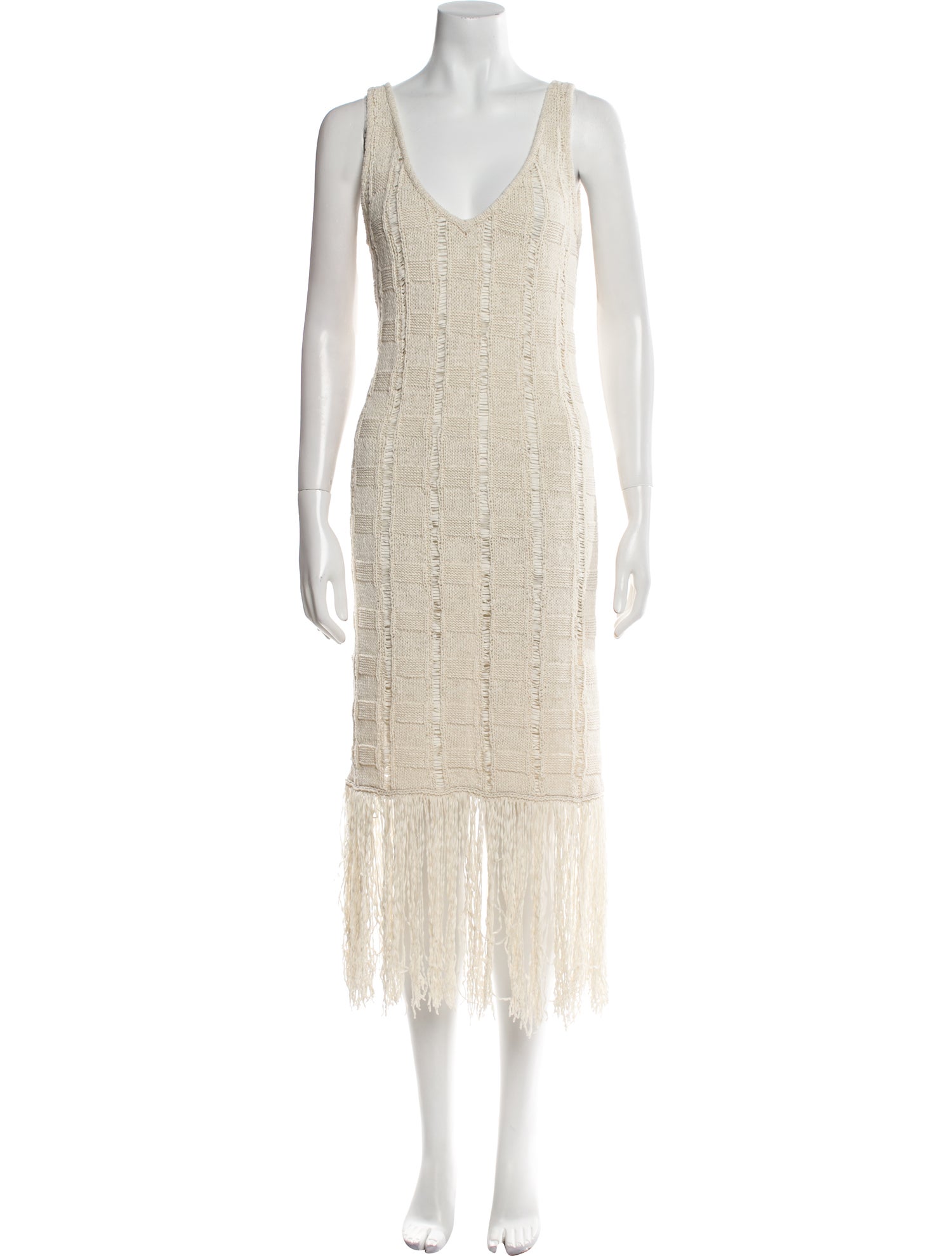 REMAIN Birger Christensen V-Neck Knee-Length Dress