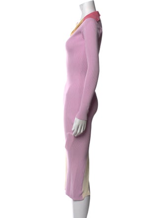 REMAIN Birger Christensen Colorblock Pattern Knee-Length Dress