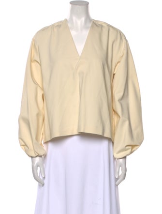 REMAIN Birger Christensen V-Neck Long Sleeve Blouse