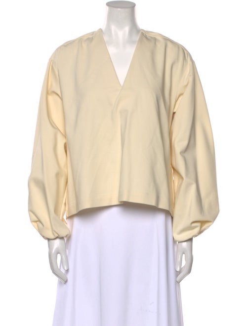 REMAIN Birger Christensen V-Neck Long Sleeve Blouse