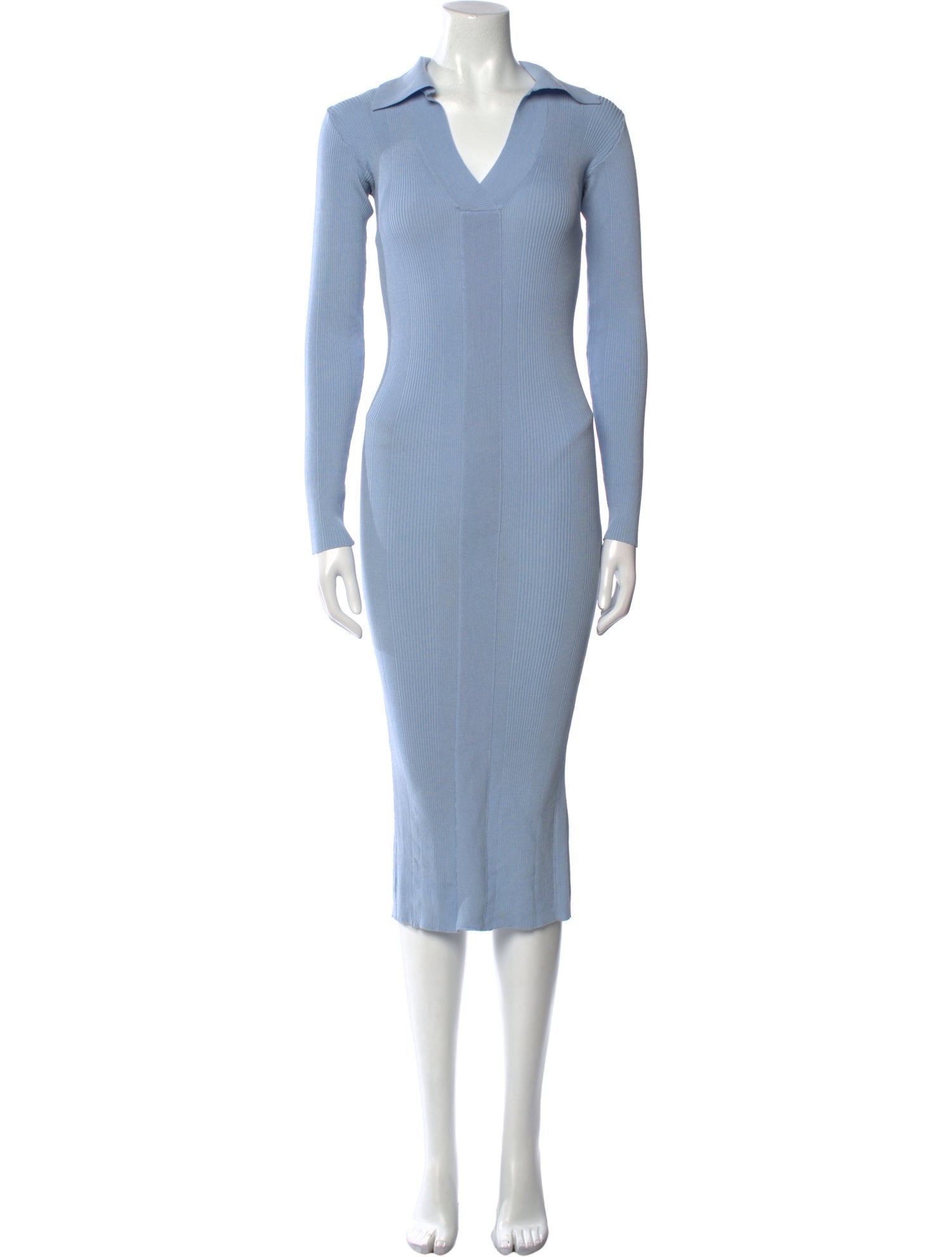 REMAIN Birger Christensen V-Neck Midi Length Dress