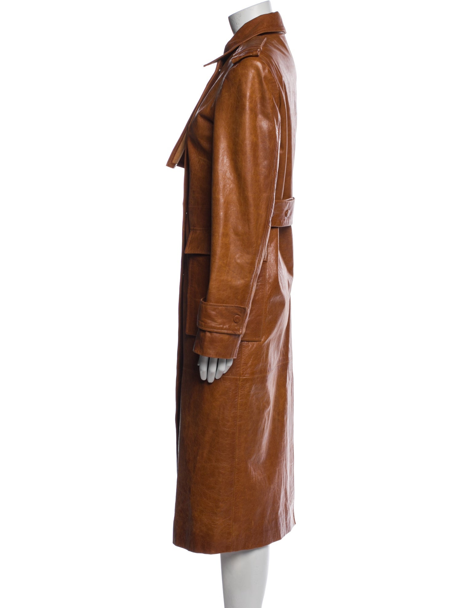 REMAIN Birger Christensen Leather Trench Coat