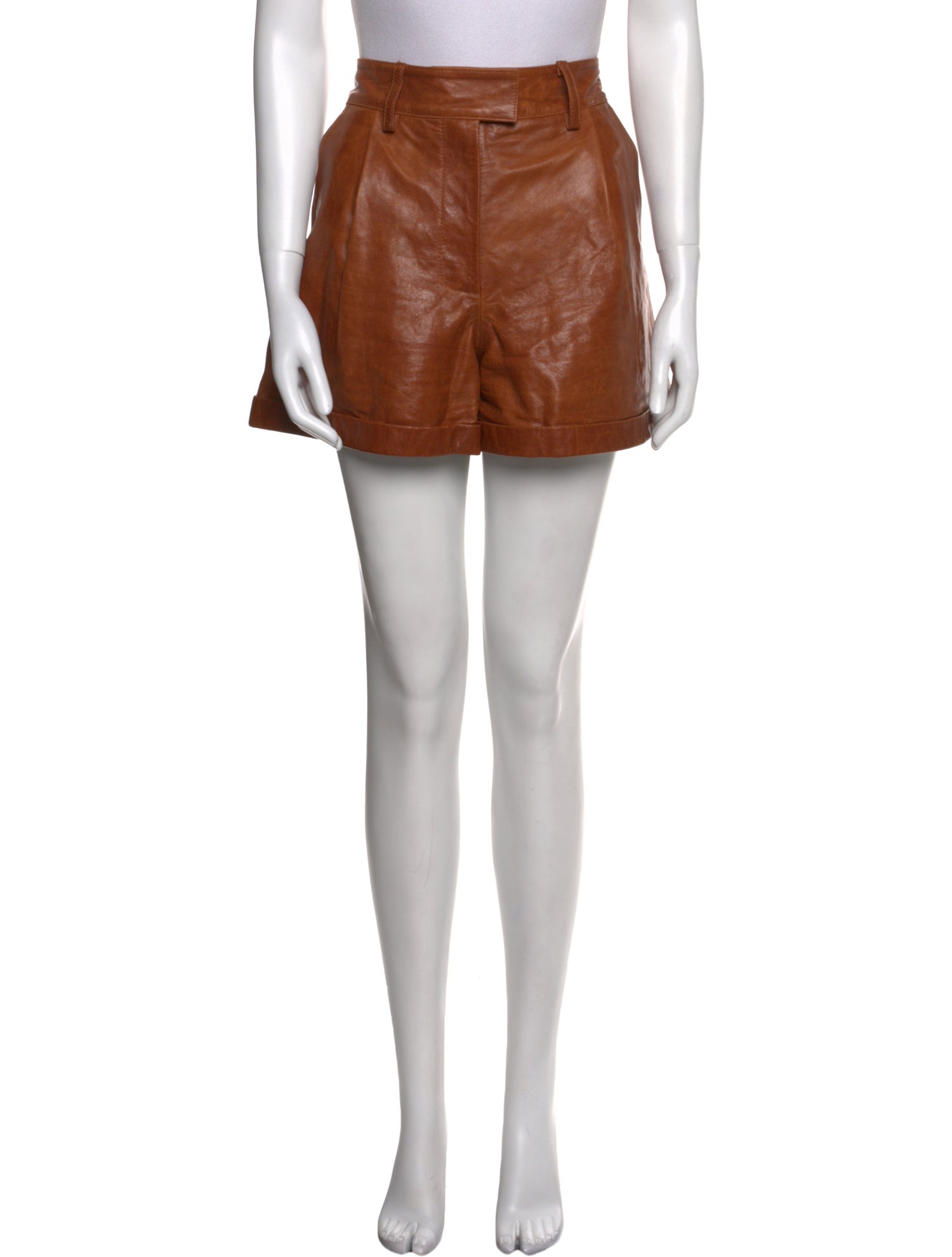 REMAIN Birger Christensen Leather Mini Shorts
