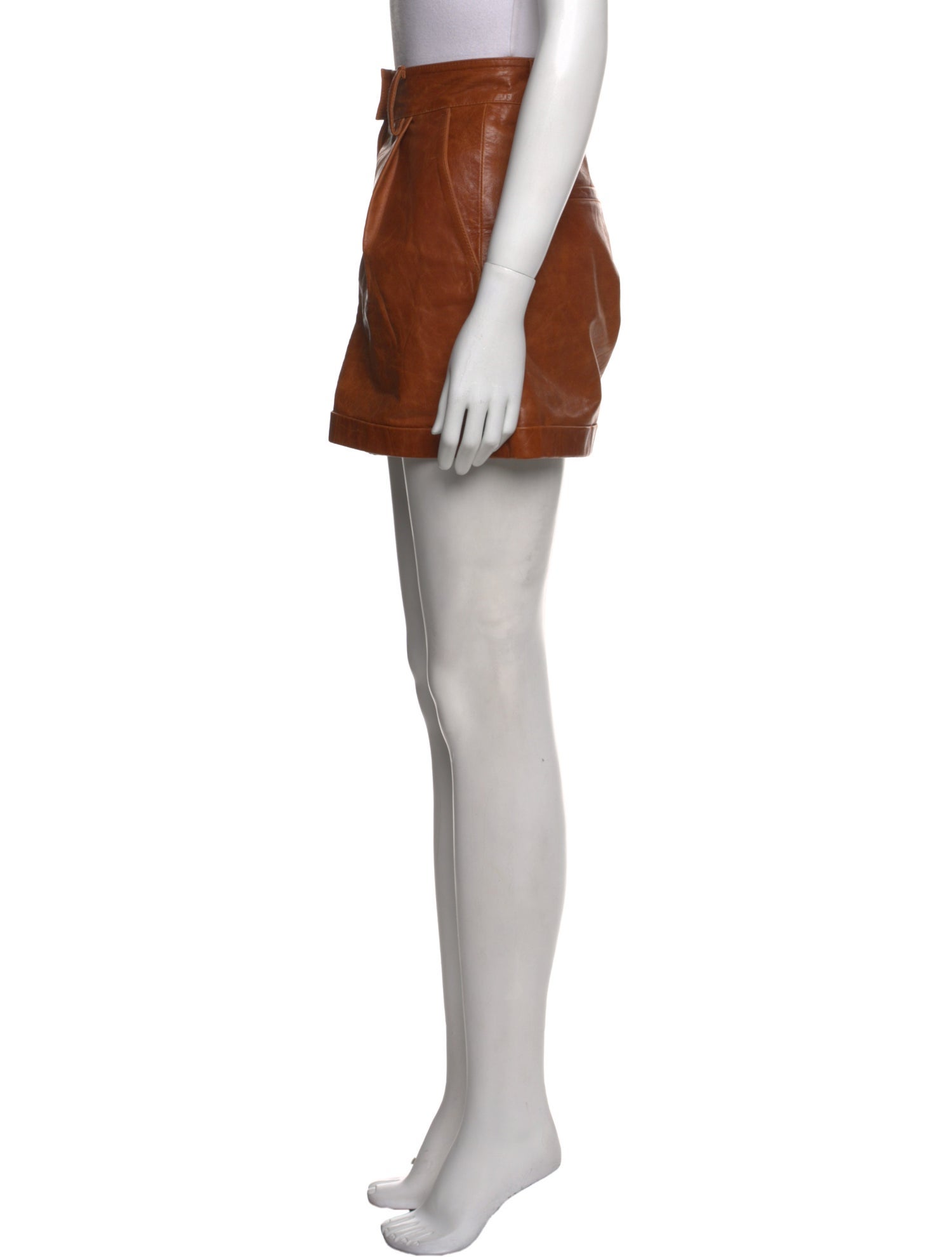 REMAIN Birger Christensen Leather Mini Shorts