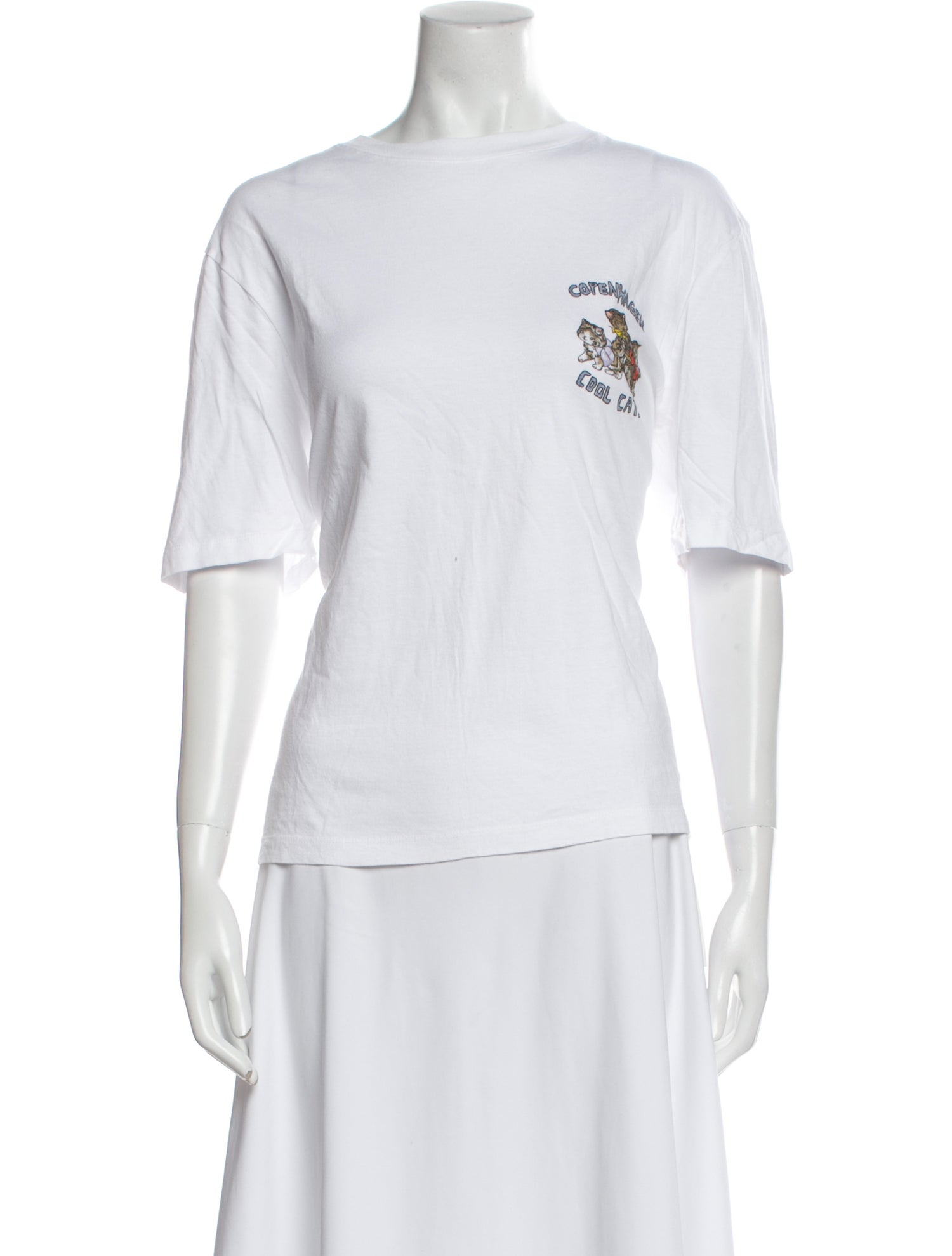 REMAIN Birger Christensen Graphic Print Crew Neck T-Shirt