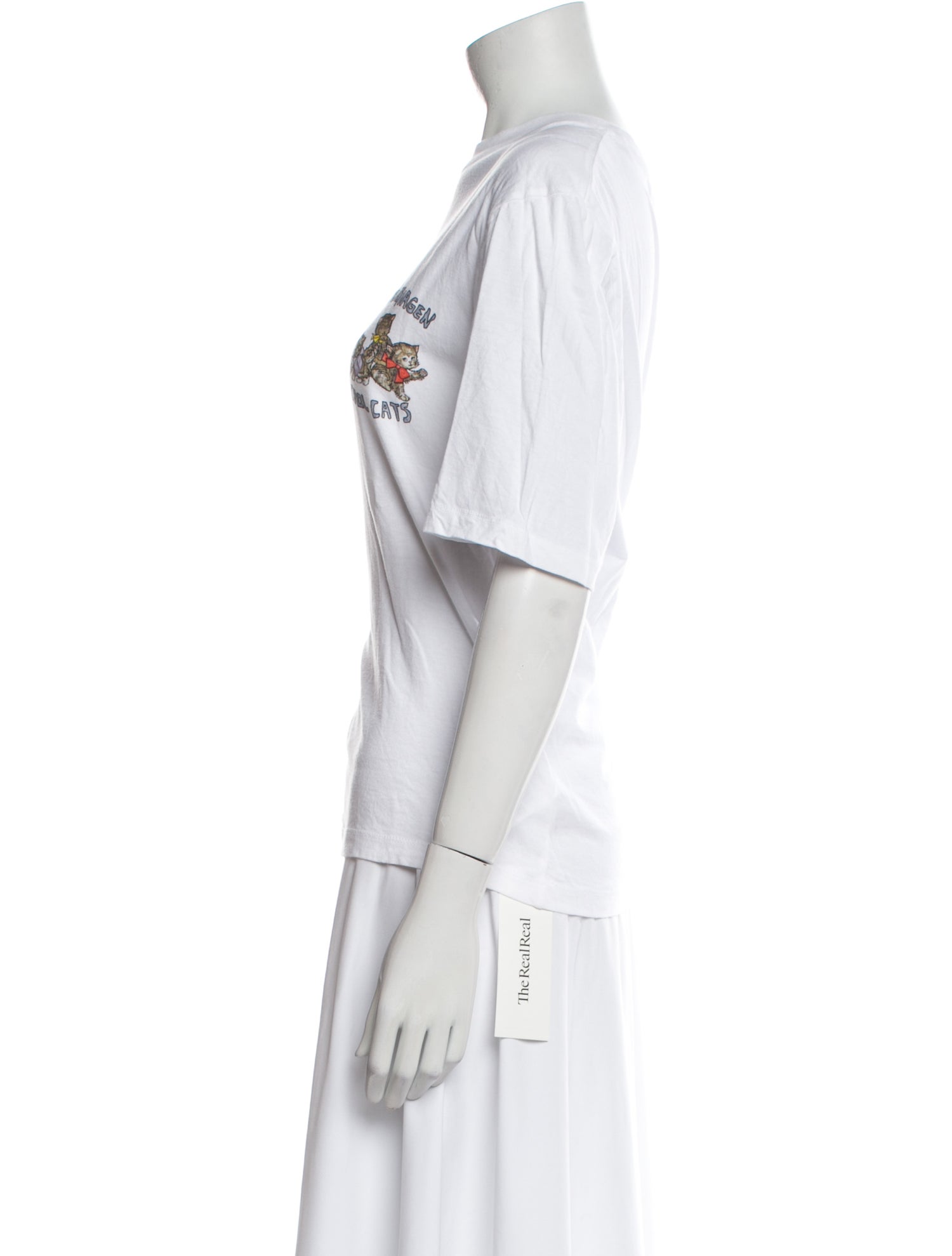 REMAIN Birger Christensen Graphic Print Crew Neck T-Shirt