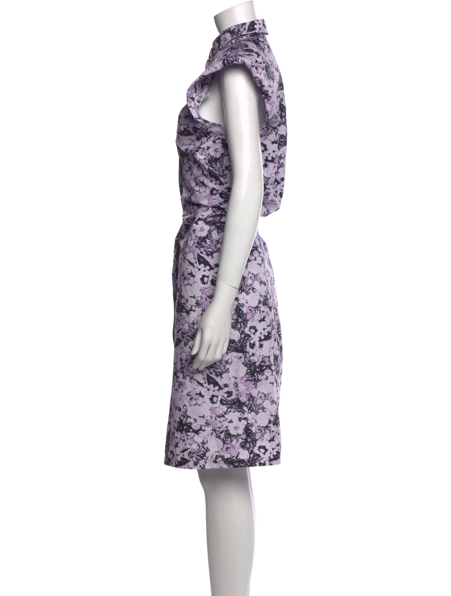 REMAIN Birger Christensen Floral Print Midi Length Dress