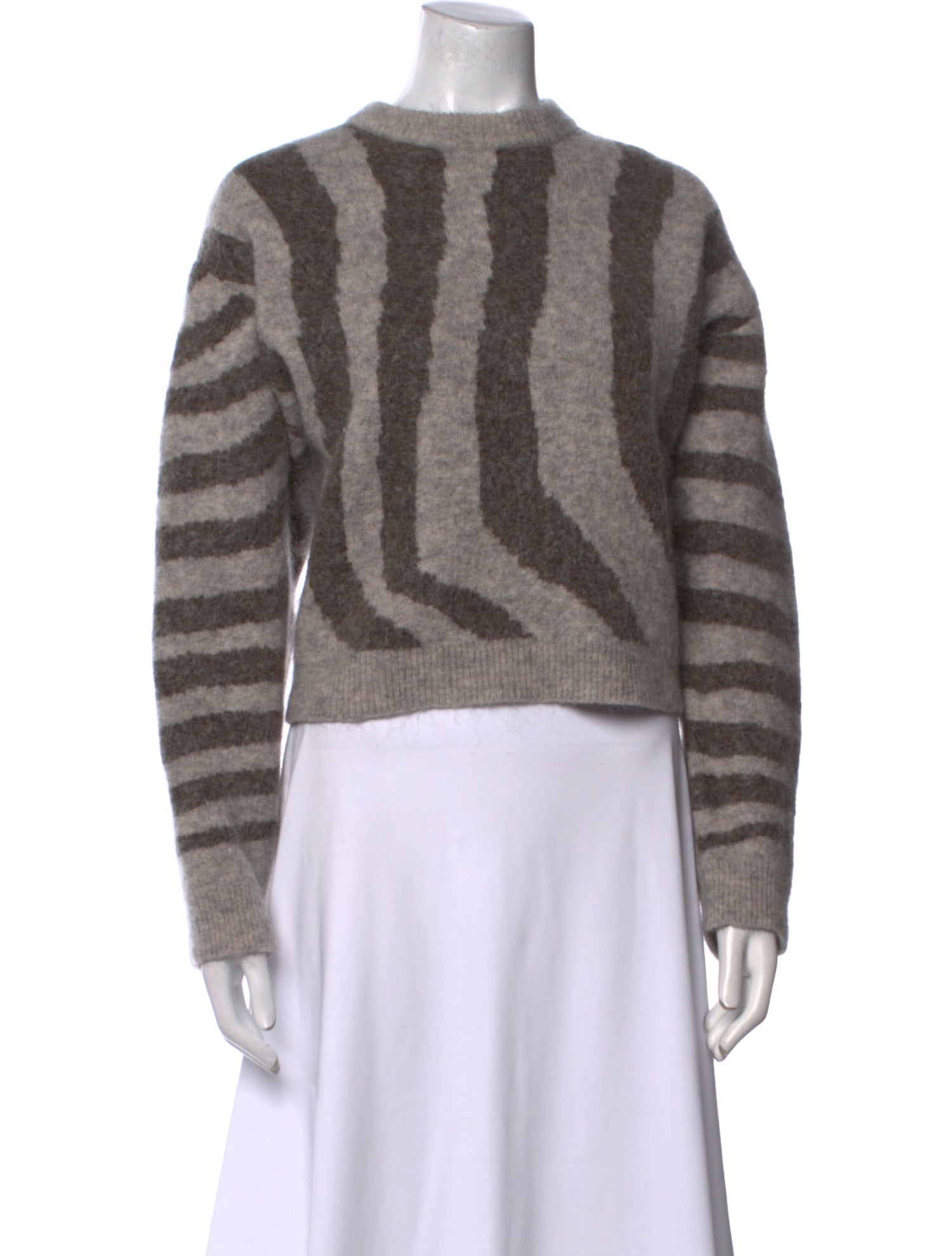 REMAIN Birger Christensen Striped Crew Neck Sweater