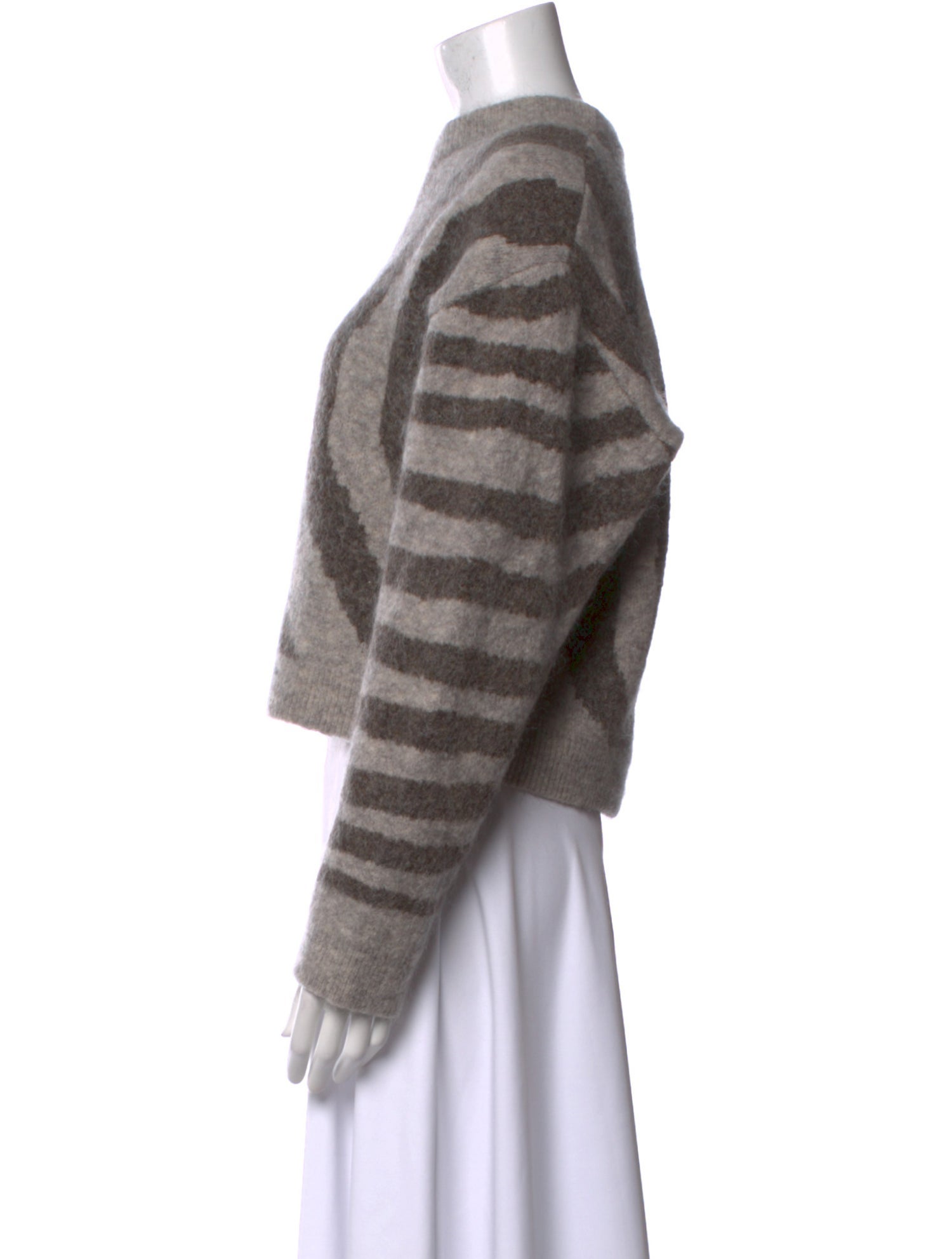 REMAIN Birger Christensen Striped Crew Neck Sweater