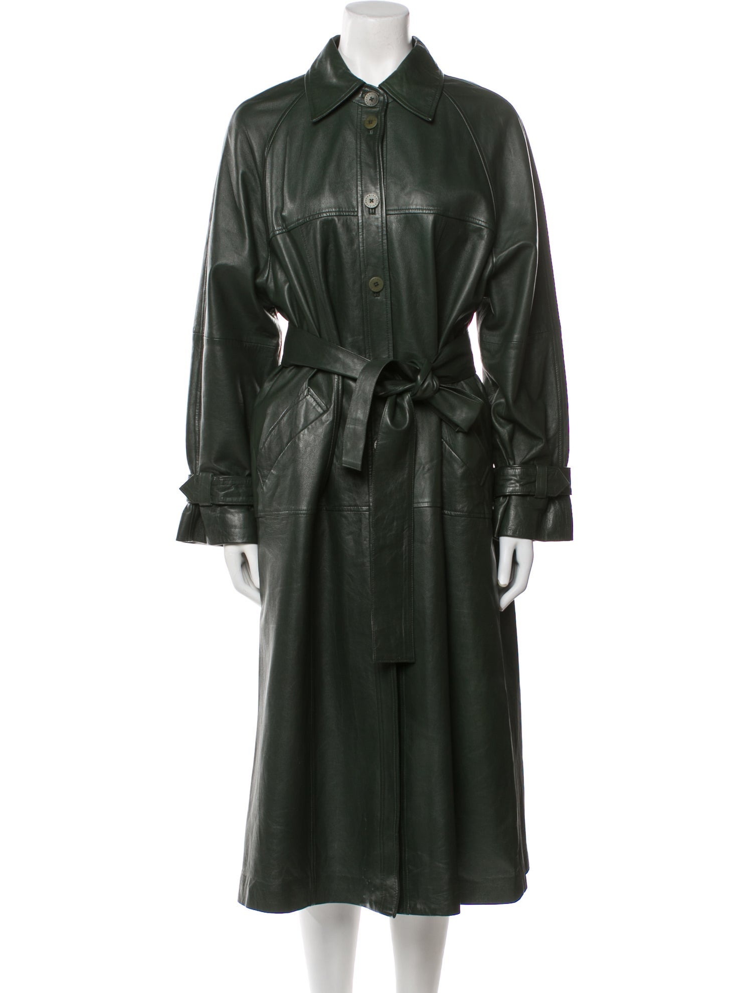 REMAIN Birger Christensen Leather Trench Coat