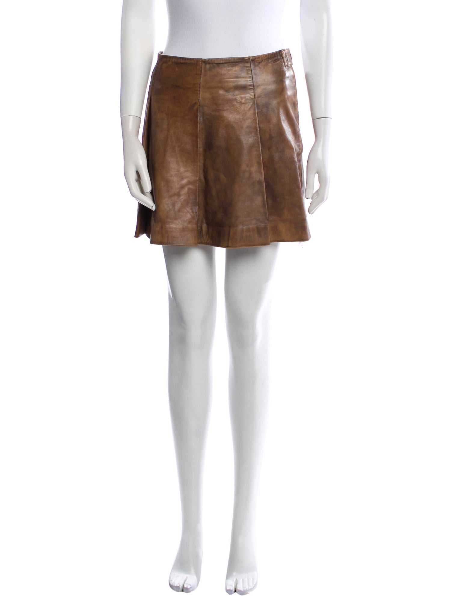 REMAIN Birger Christensen Leather Mini Skirt