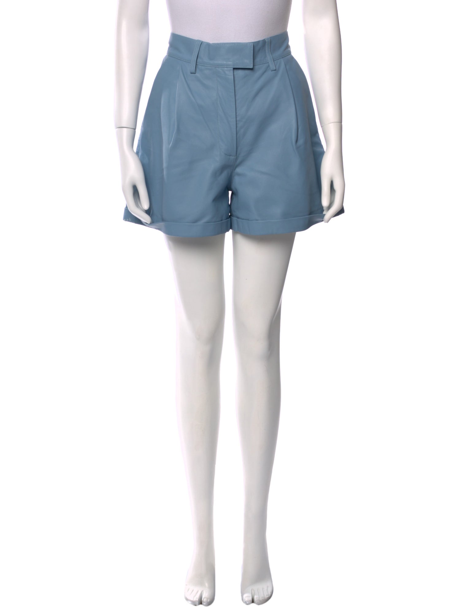 REMAIN Birger Christensen Leather Mini Shorts