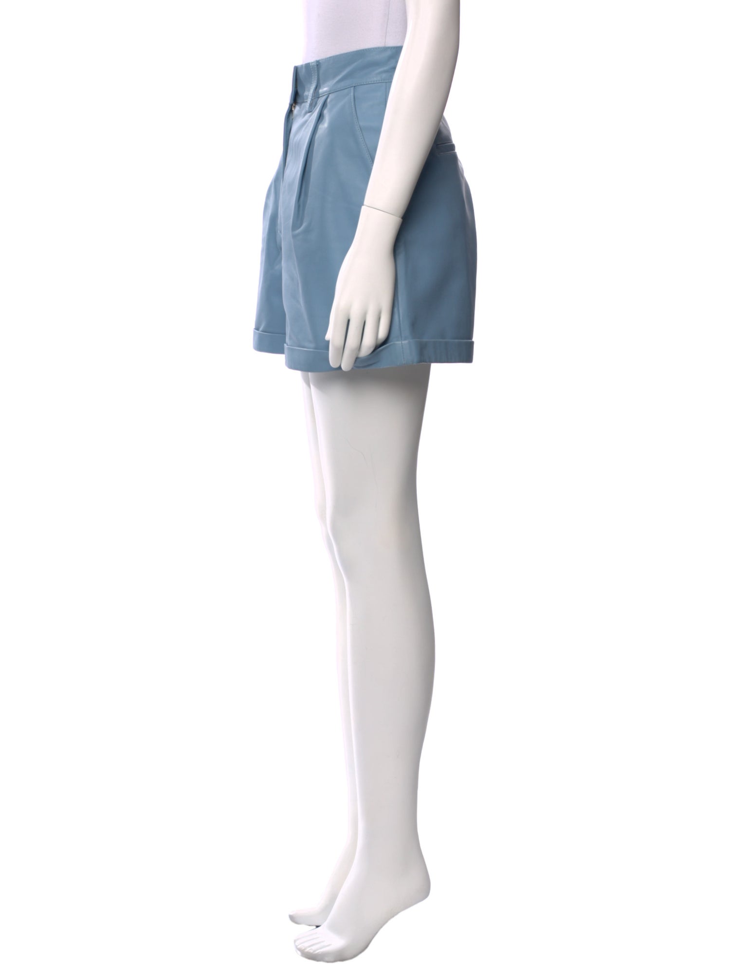 REMAIN Birger Christensen Leather Mini Shorts