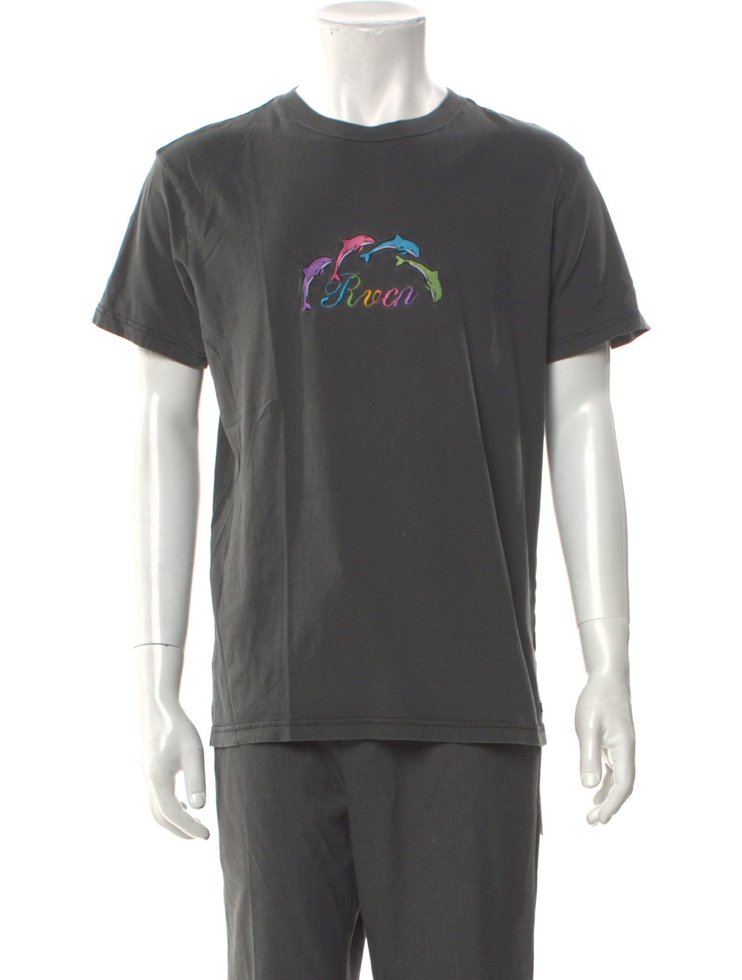 RVCA x Evan Mock Graphic Print Crew Neck T-Shirt