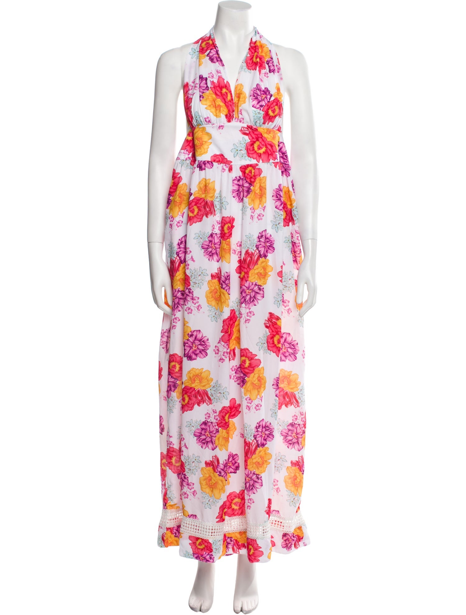 Revolve x Agua Bendita Printed V-Neck Jumpsuit w/ Tags