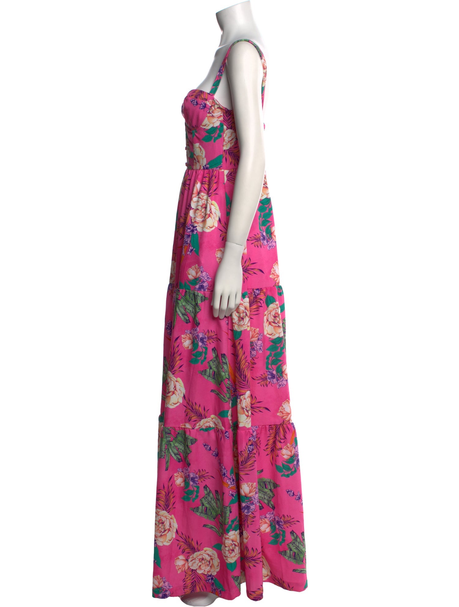 Revolve x Agua Bendita Floral Print Long Dress