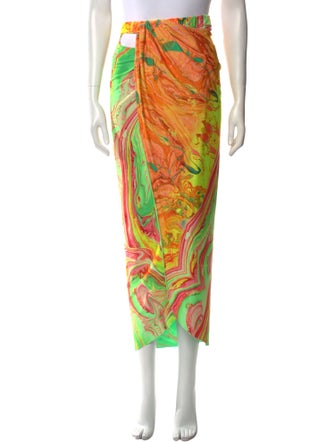 Revolve x Agua Bendita Printed Midi Length Skirt