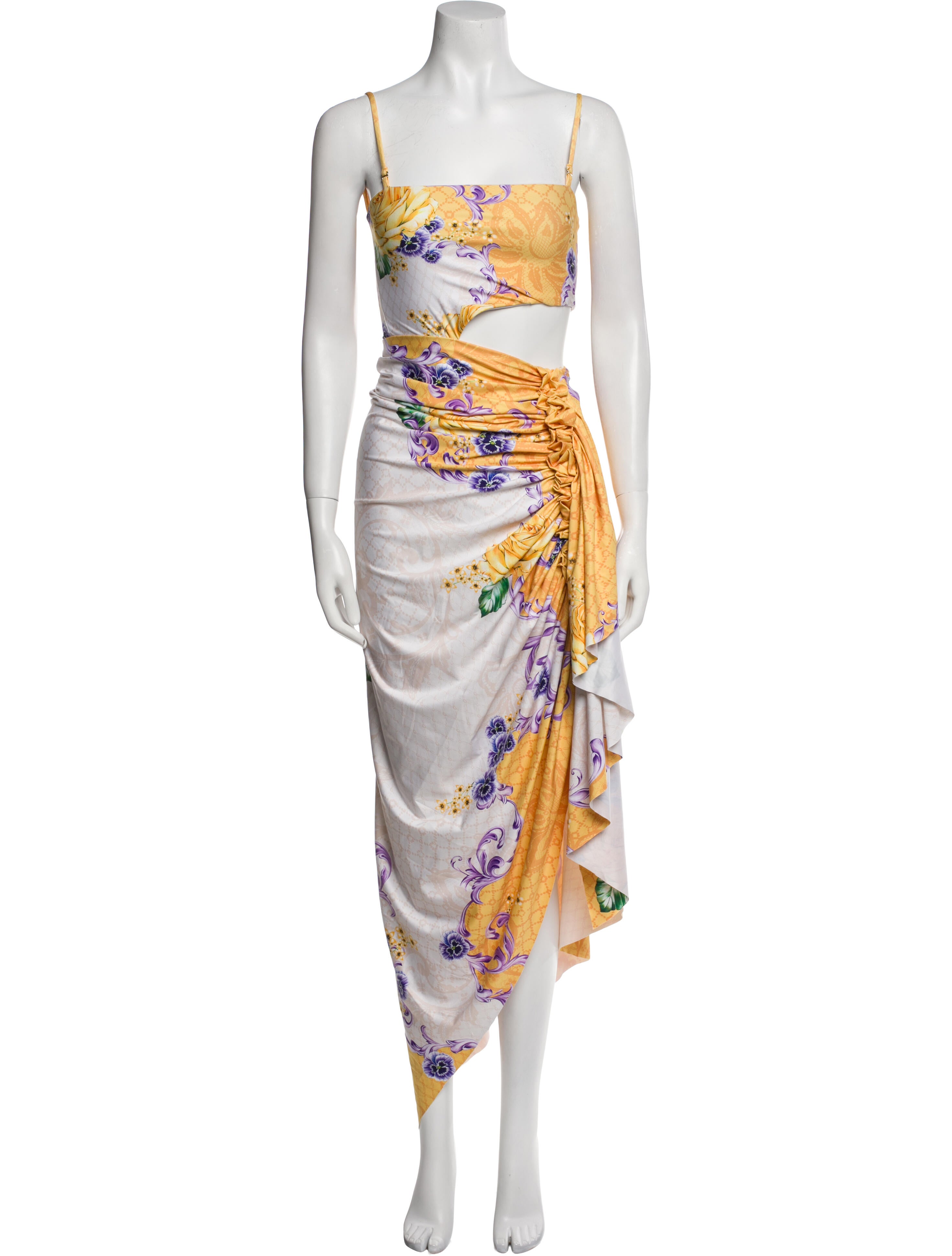 Revolve x Agua Bendita Floral Print Long Dress