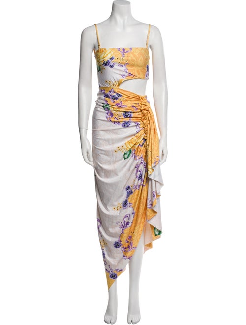 Revolve x Agua Bendita Floral Print Long Dress