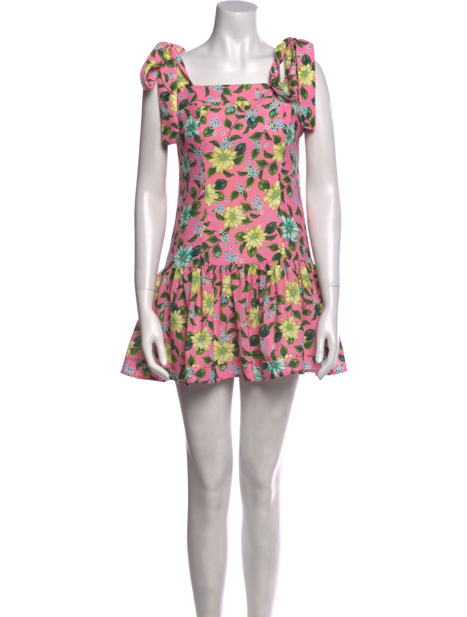 Revolve x Agua Bendita Floral Print Mini Dress