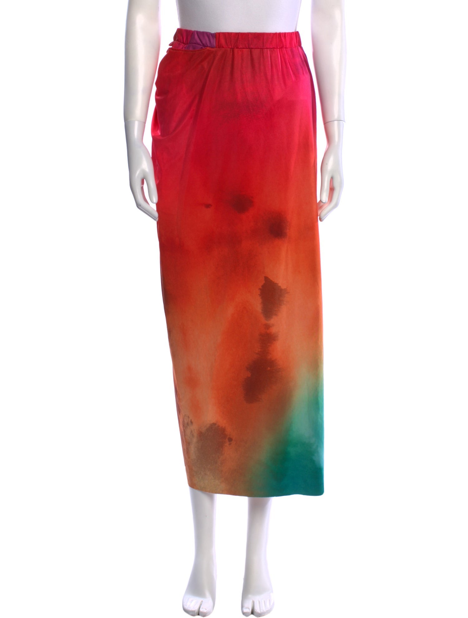 Revolve x Agua Bendita Tie-Dye Print Midi Length Skirt