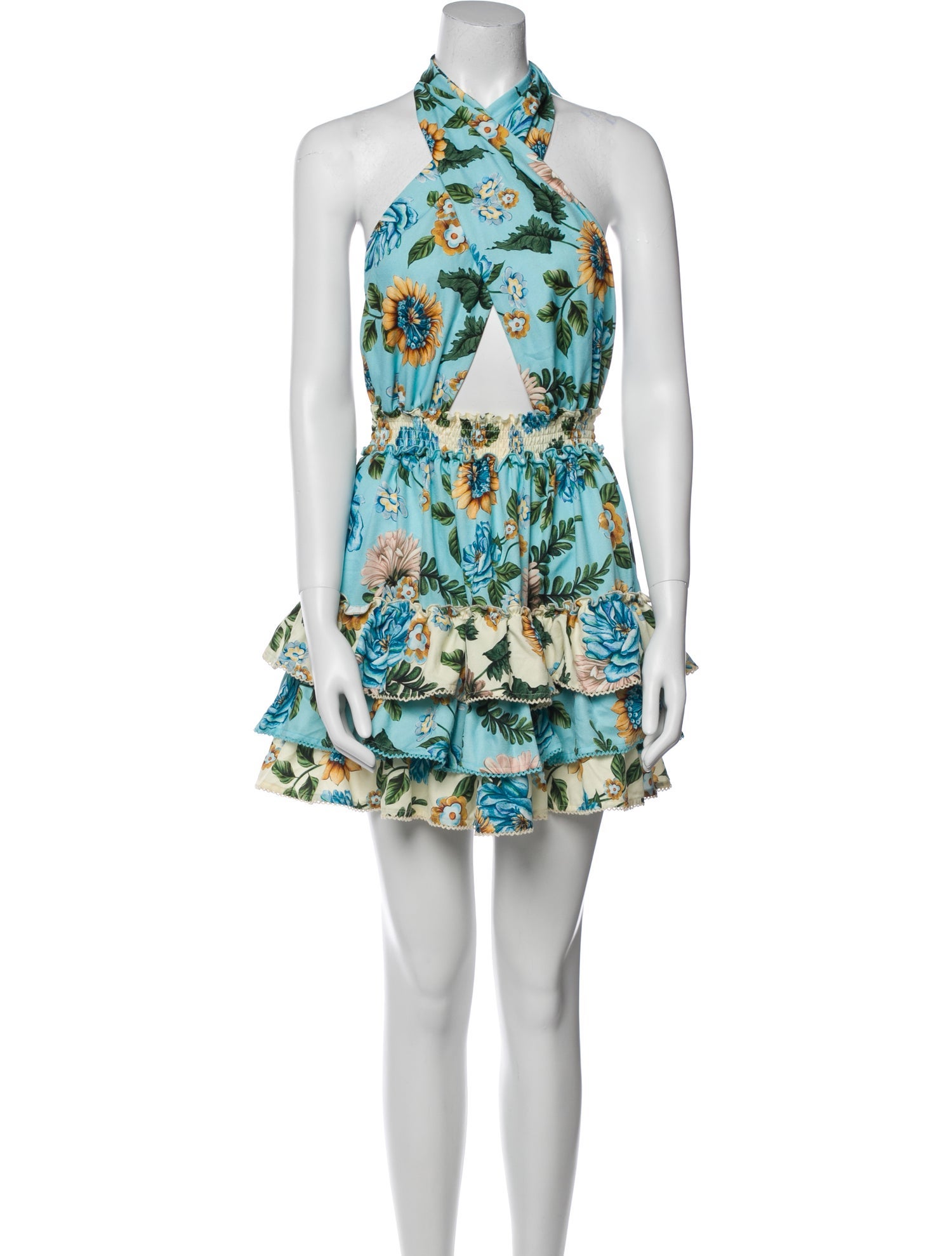 Revolve x Agua Bendita Floral Print Long Dress