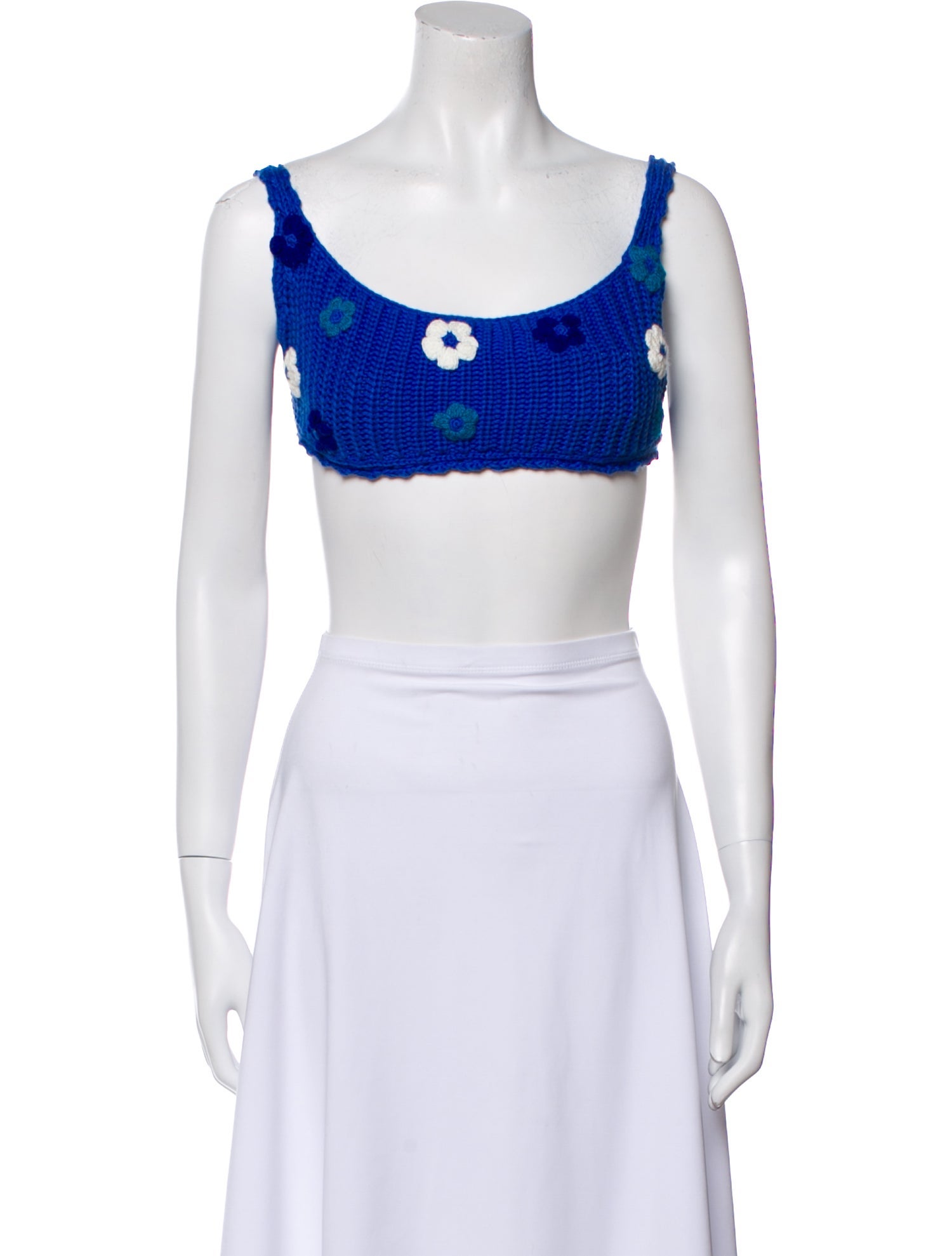 Revolve x Agua Bendita Scoop Neck Sleeveless Crop Top