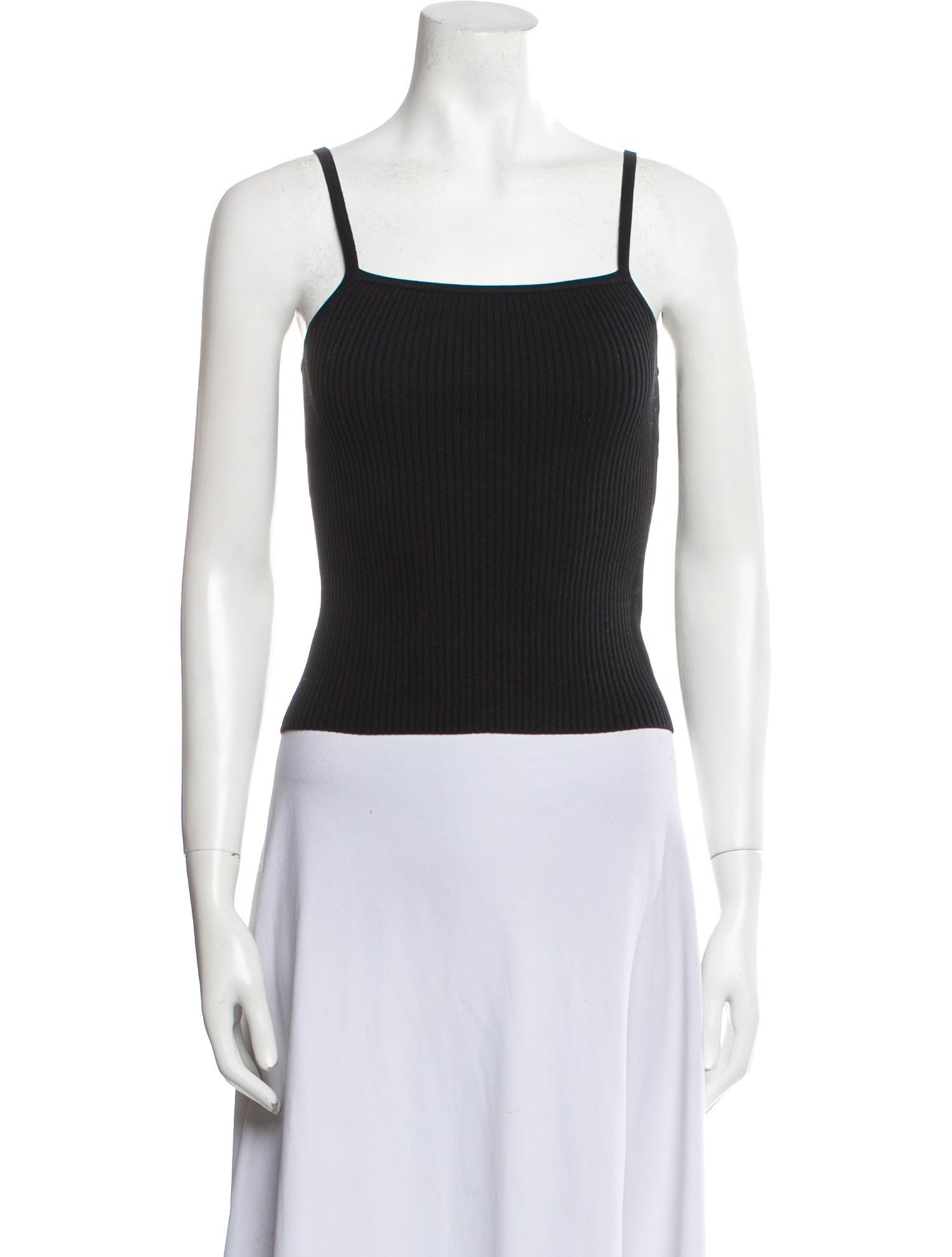 Róhe Square Neckline Sleeveless Crop Top