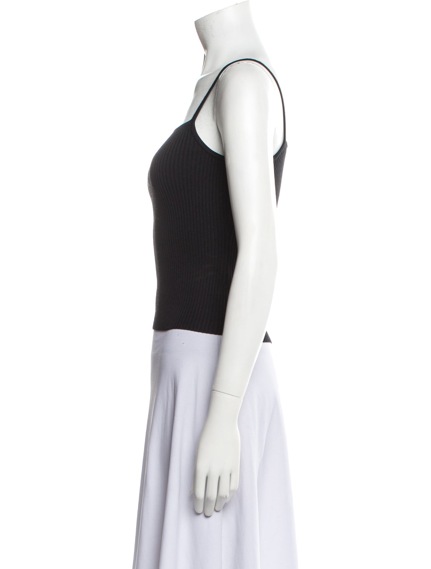 Róhe Square Neckline Sleeveless Crop Top