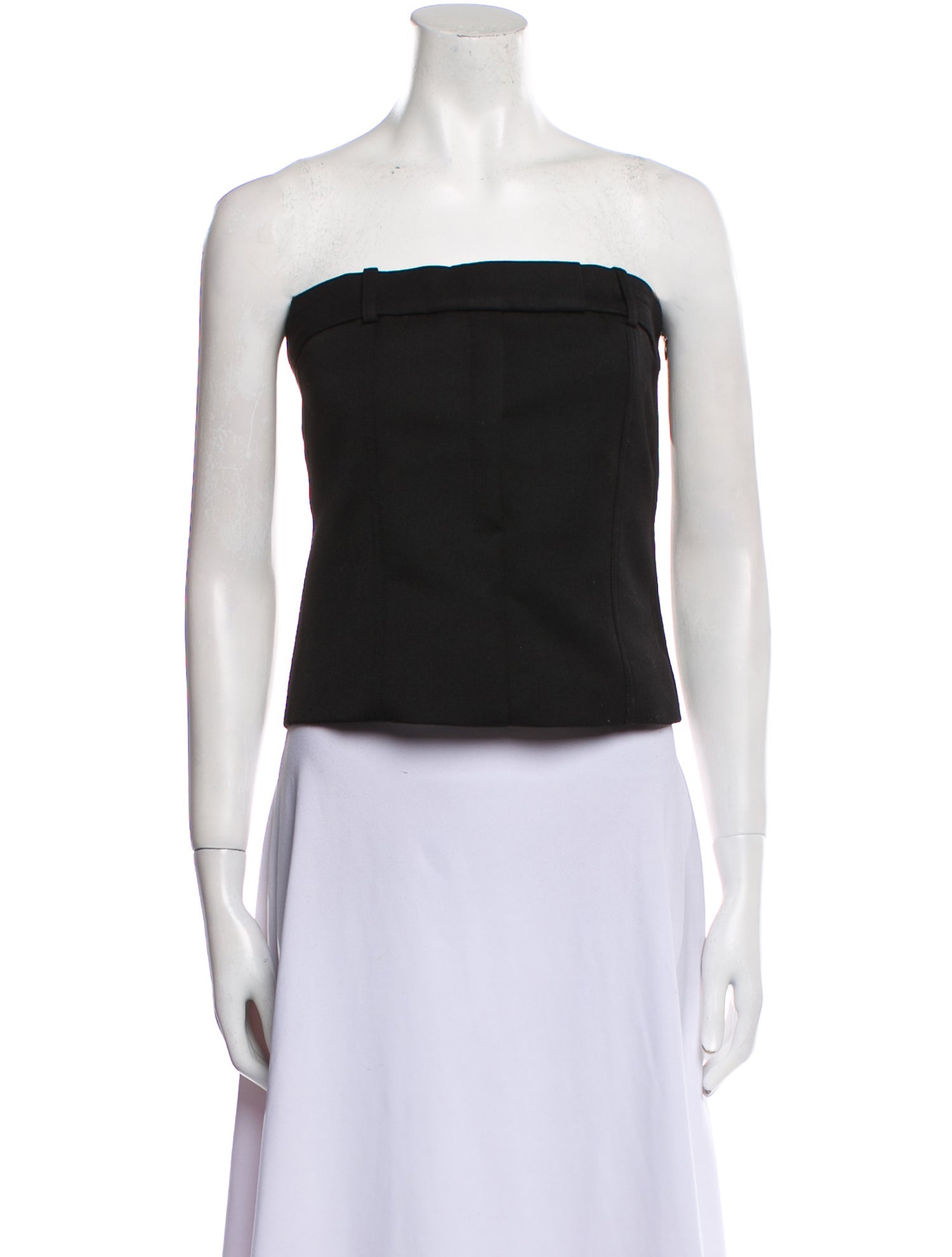 Róhe Strapless Crop Top