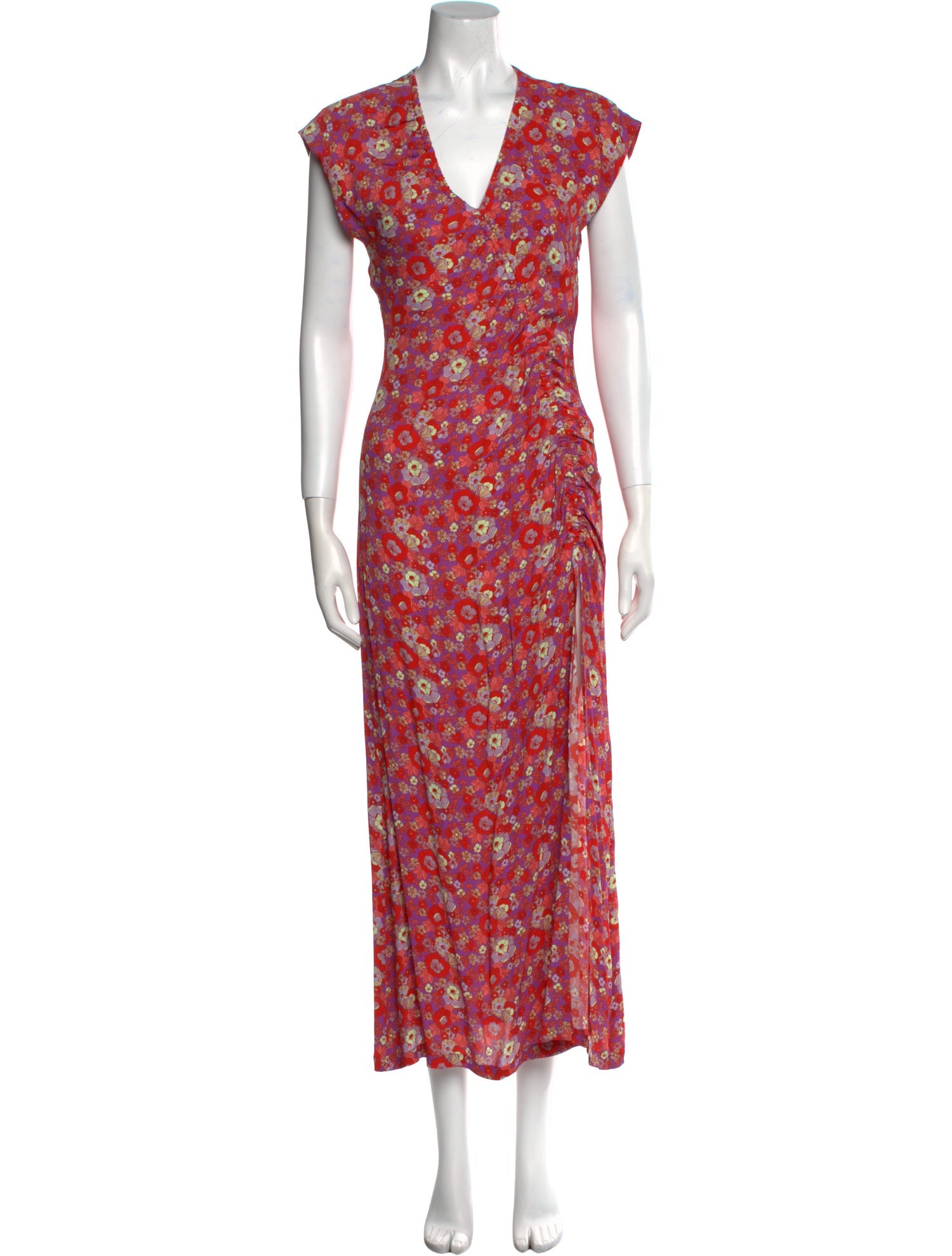 Róhe Floral Print Long Dress