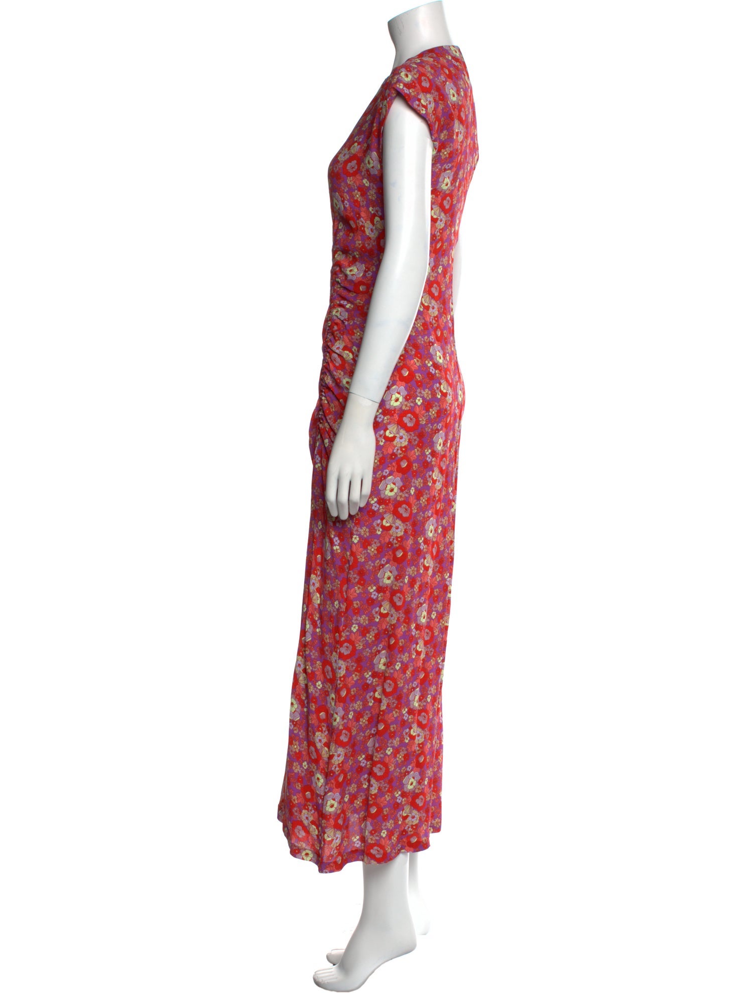 Róhe Floral Print Long Dress