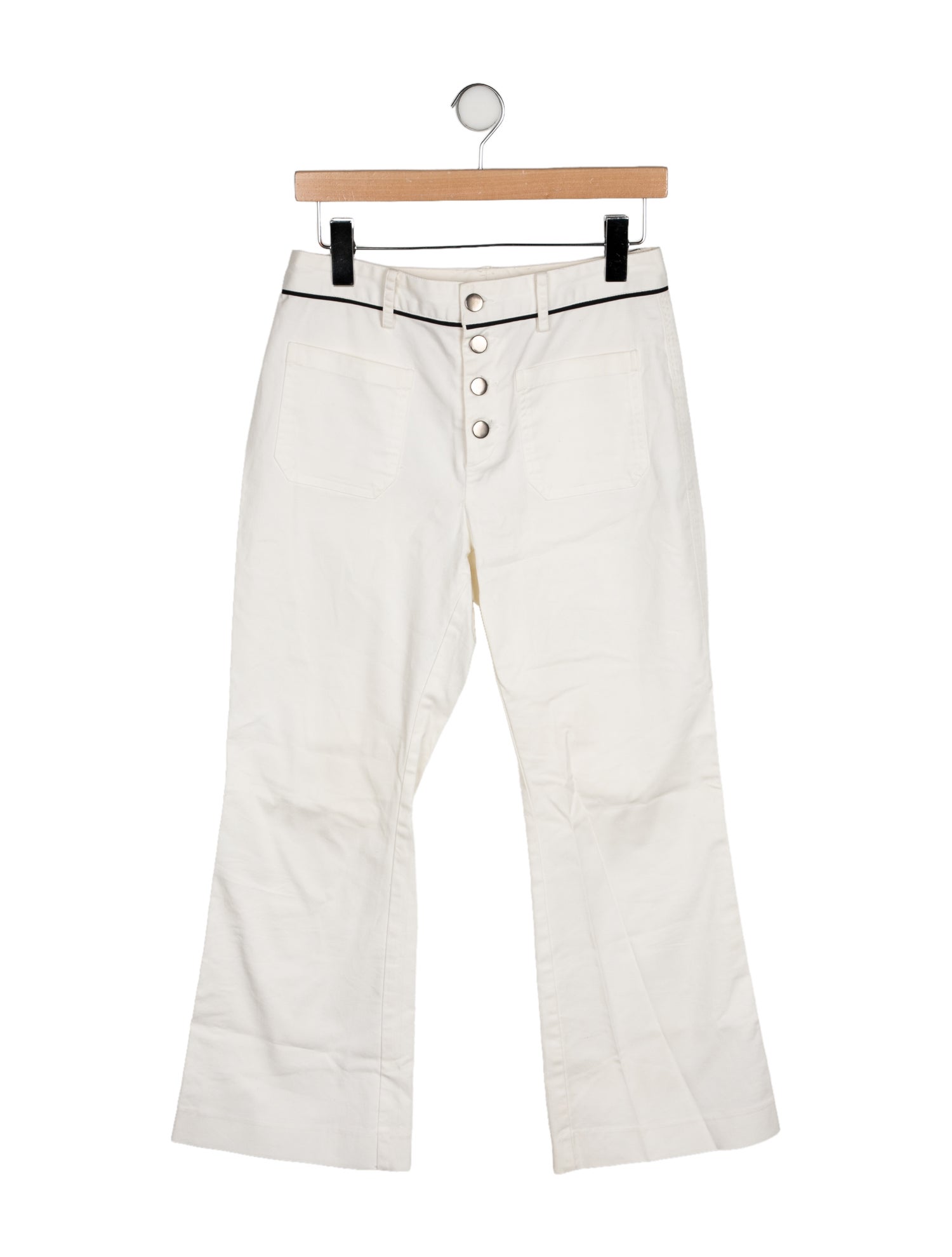 La Ligne Mid-Rise Wide Leg Jeans