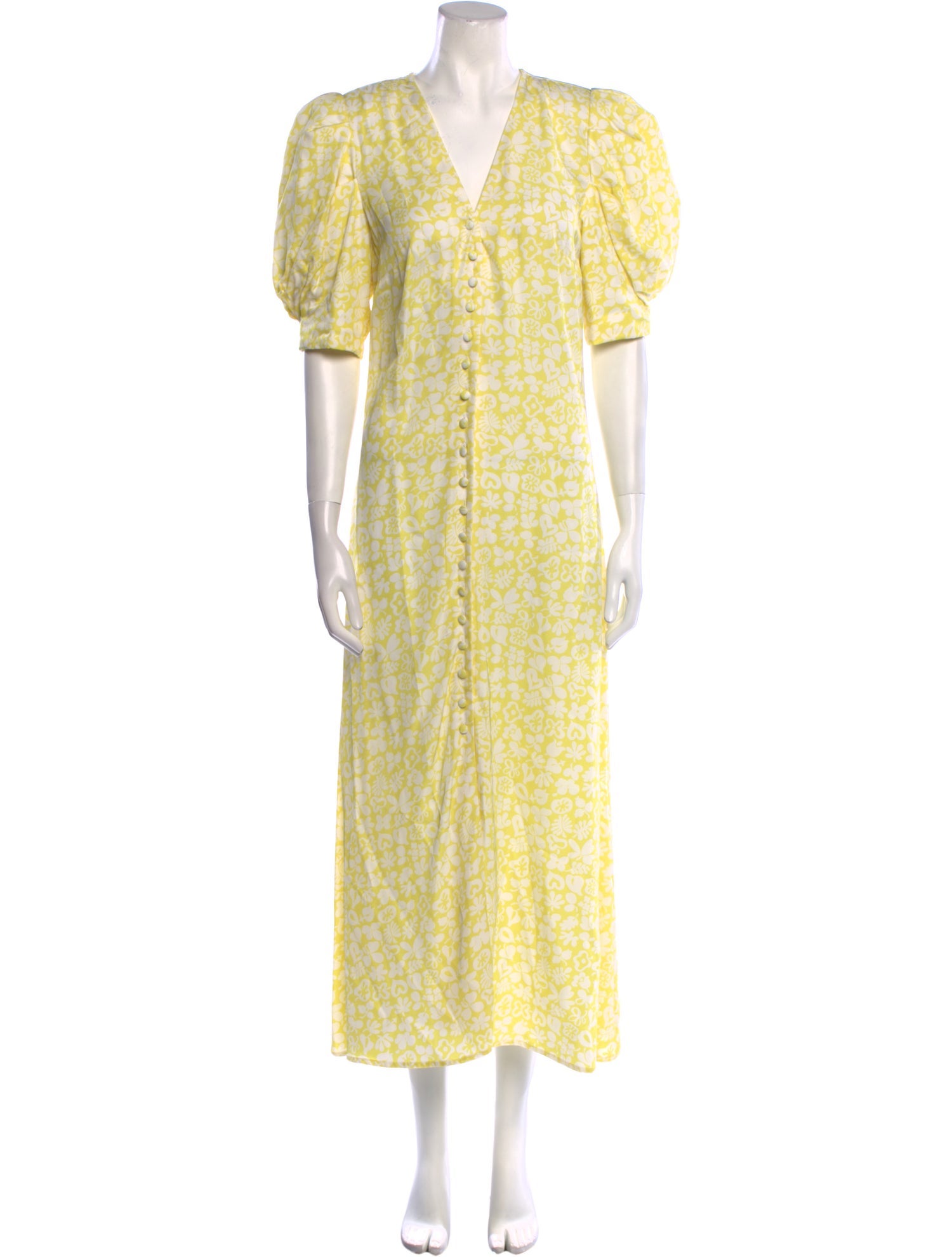 Róhe Floral Print Long Dress