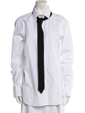 Róhe Long Sleeve Button-Up Top