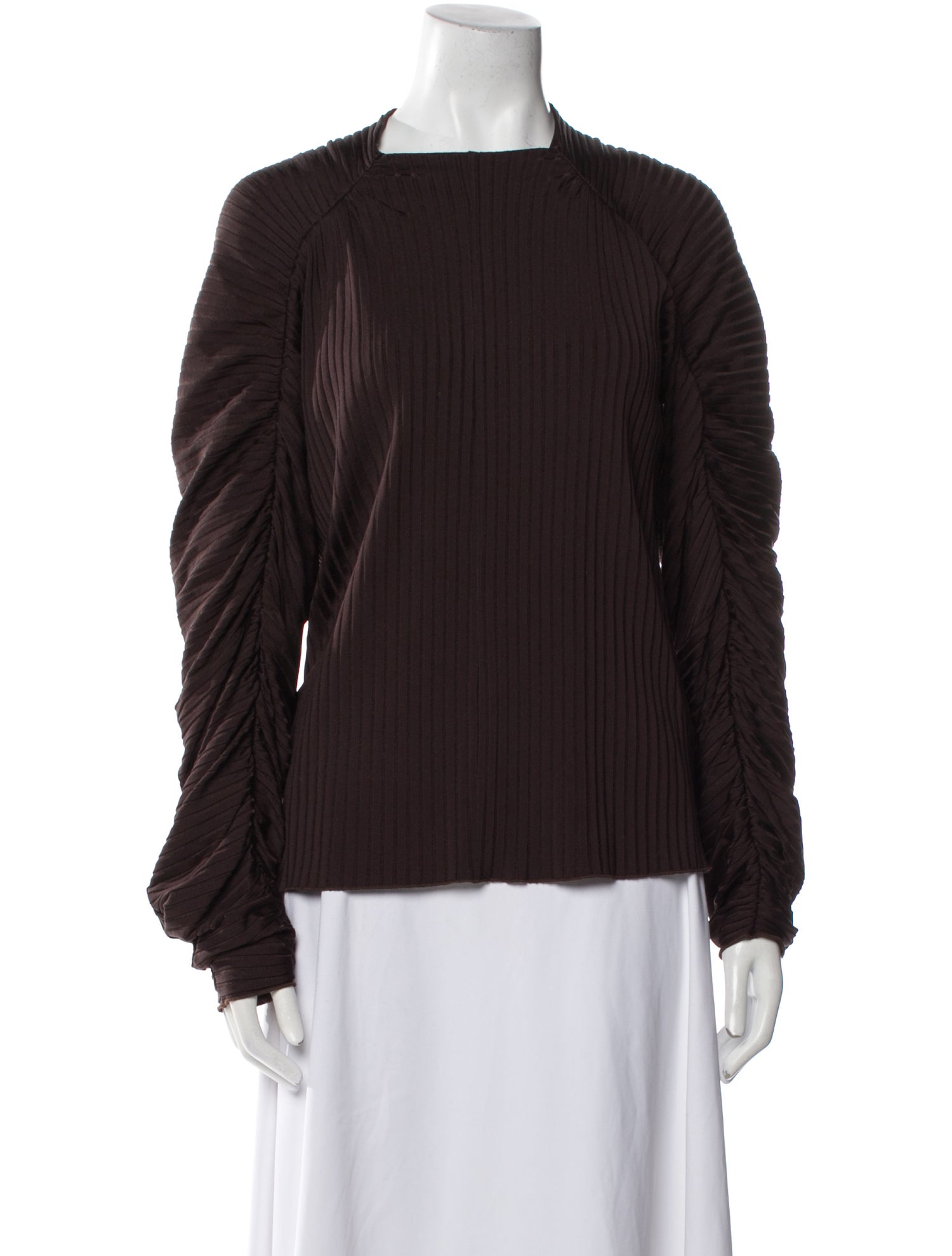 Róhe Square Neckline Long Sleeve Blouse