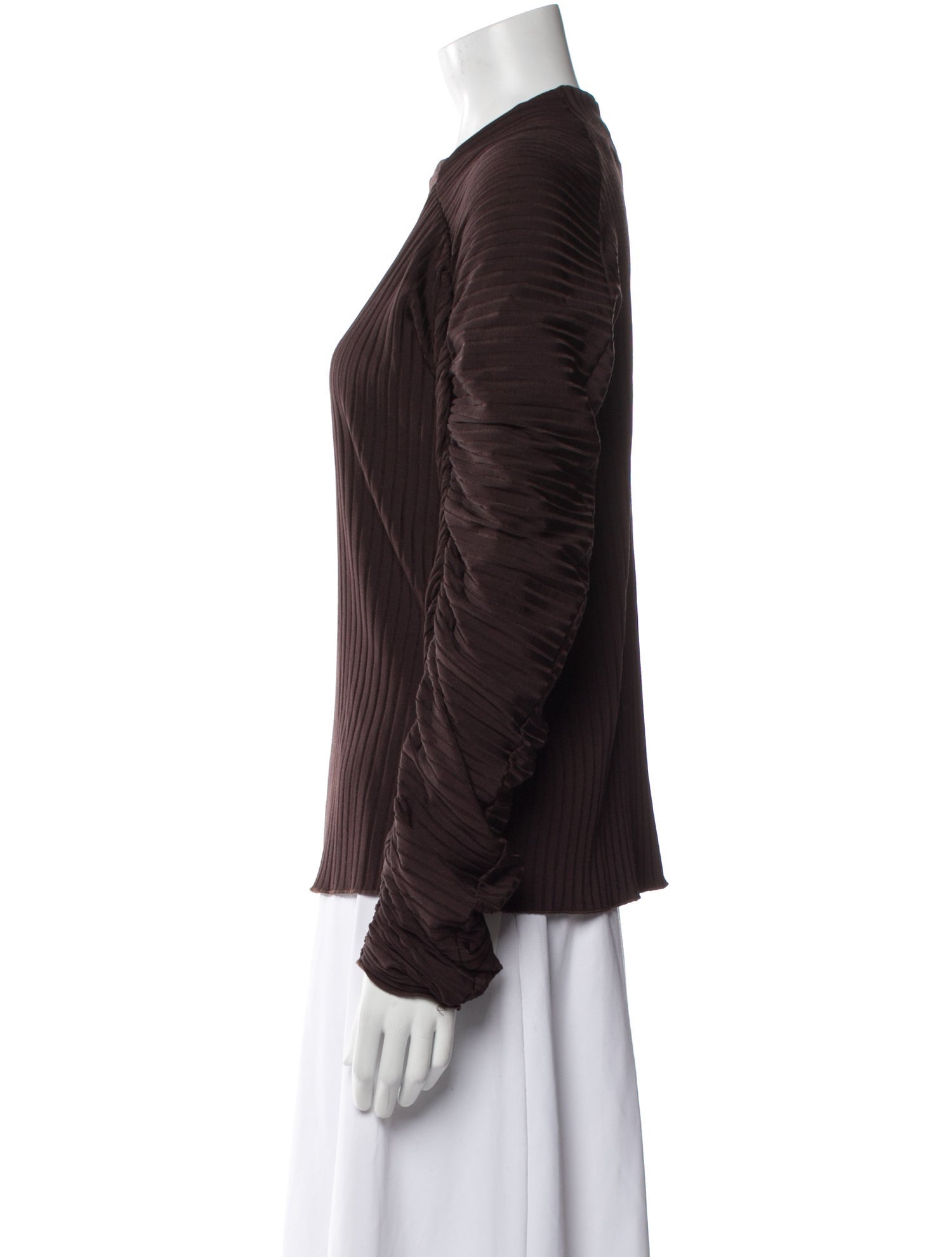Róhe Square Neckline Long Sleeve Blouse