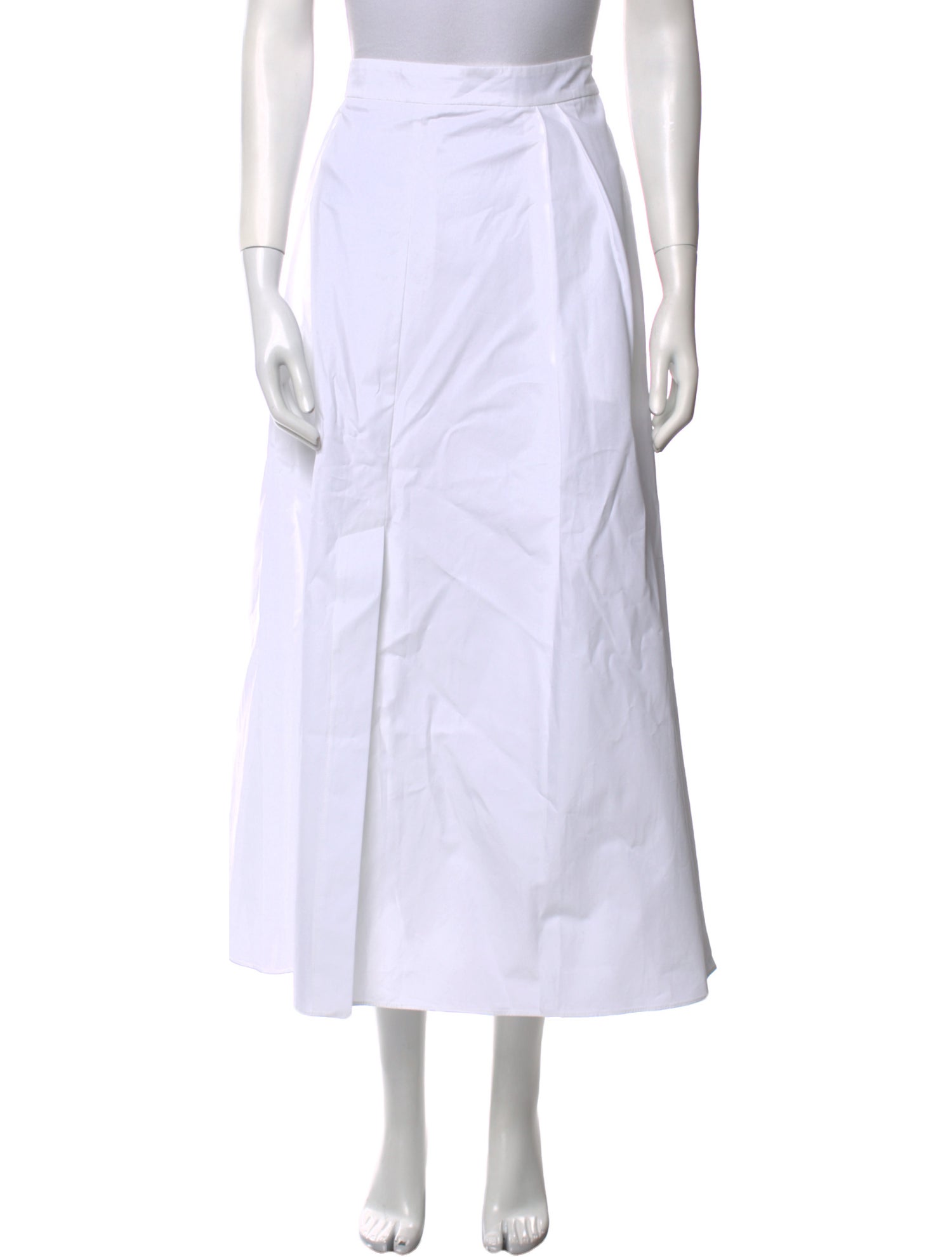 Róhe Pleated Accents Midi Length Skirt