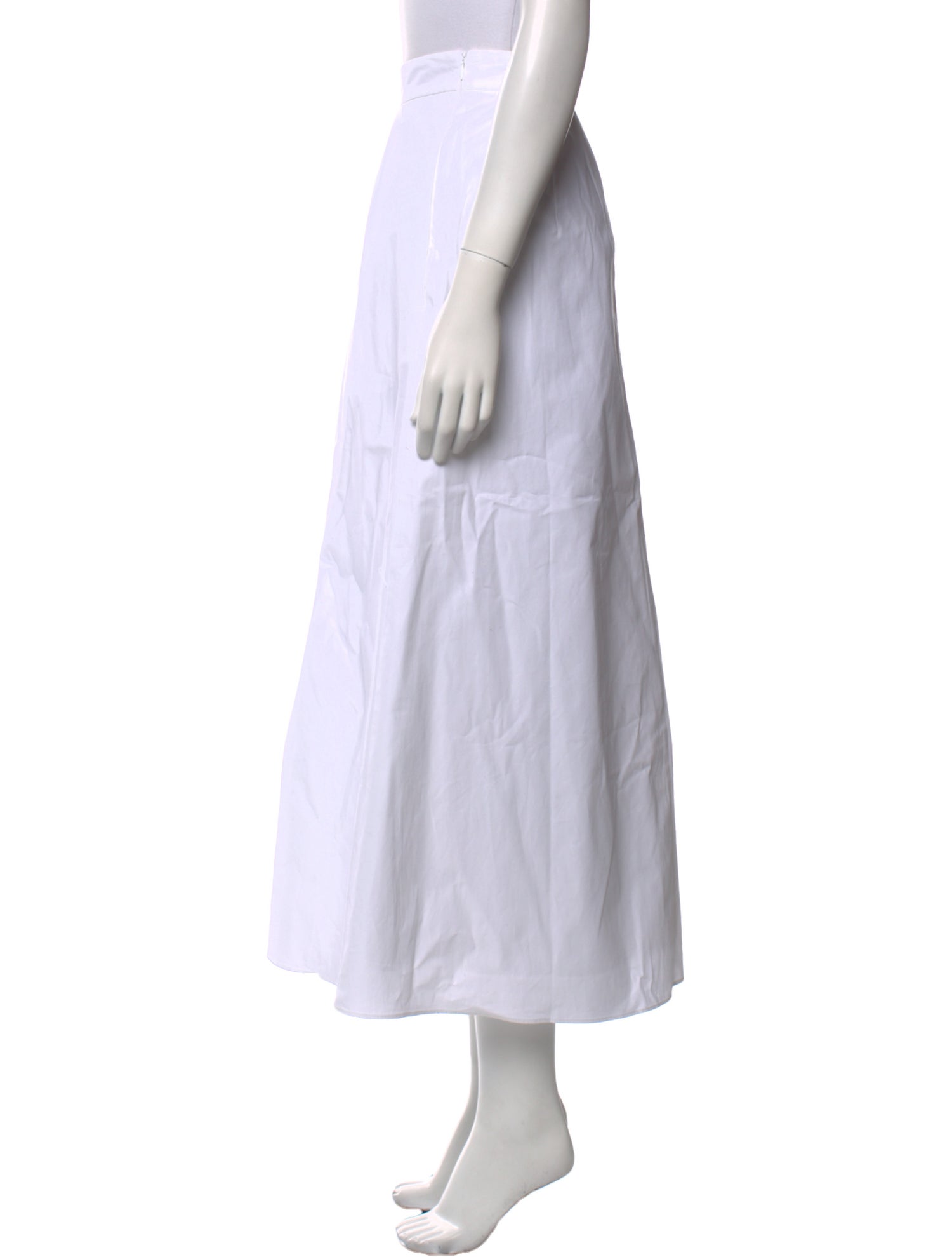 Róhe Pleated Accents Midi Length Skirt