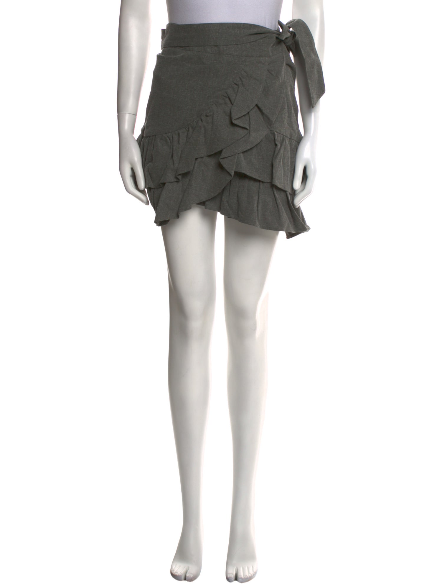Róhe Ruffle Embellishment Mini Skirt