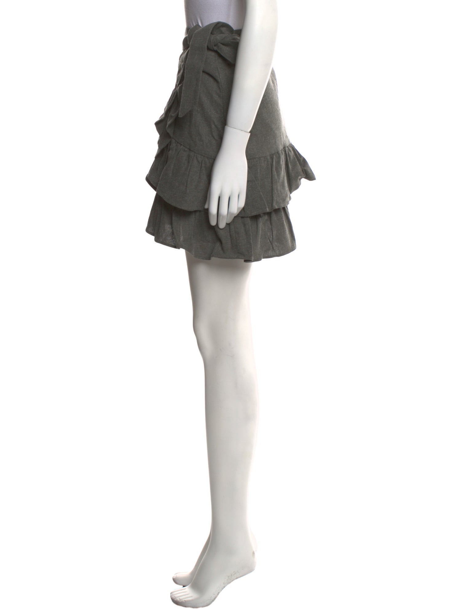 Róhe Ruffle Embellishment Mini Skirt
