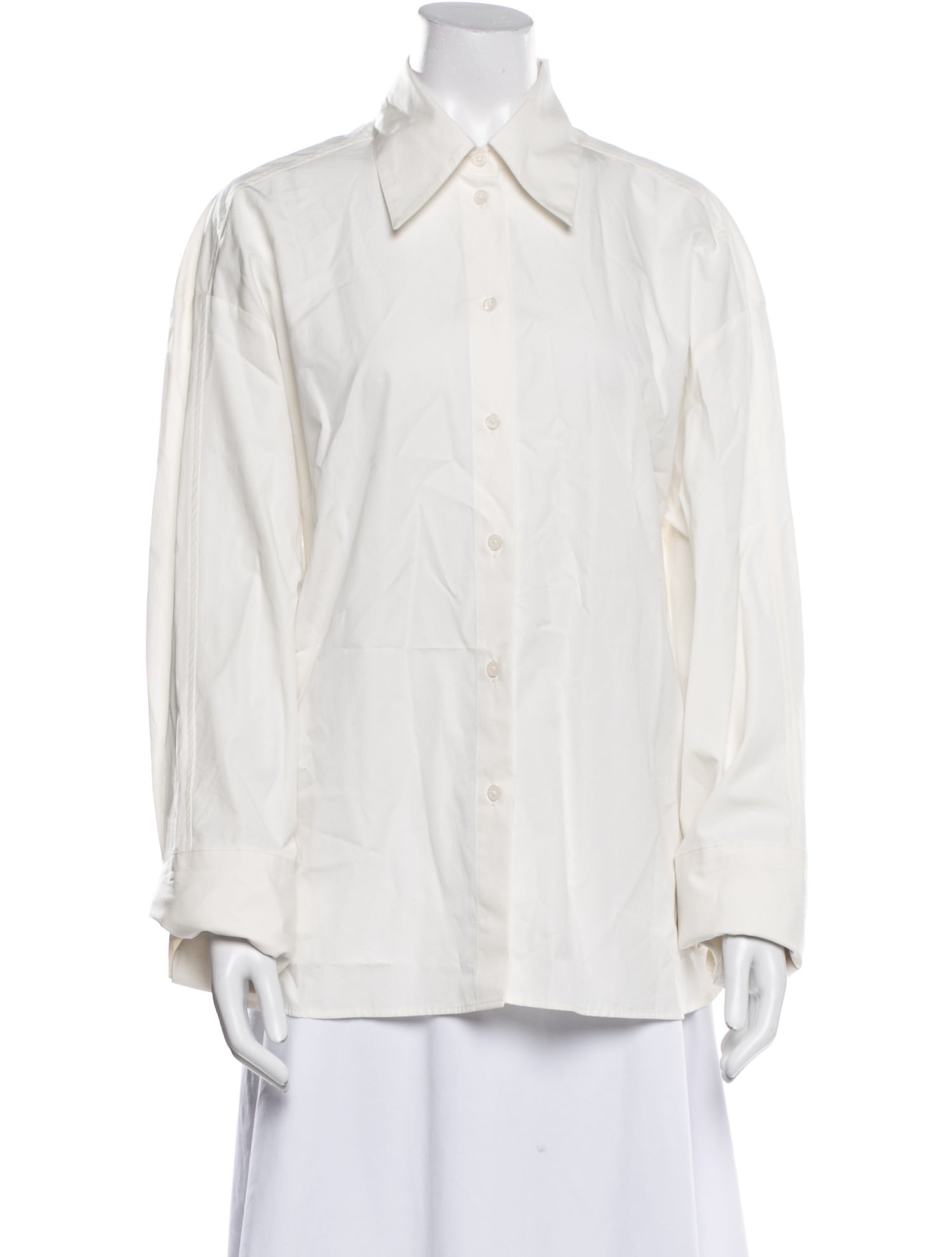Róhe Long Sleeve Button-Up Top