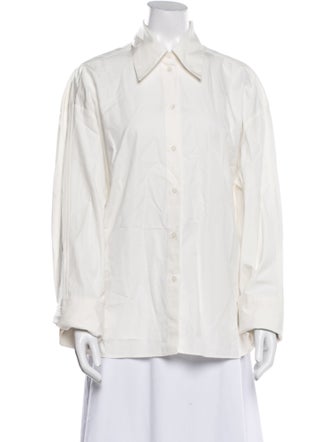 Róhe Long Sleeve Button-Up Top