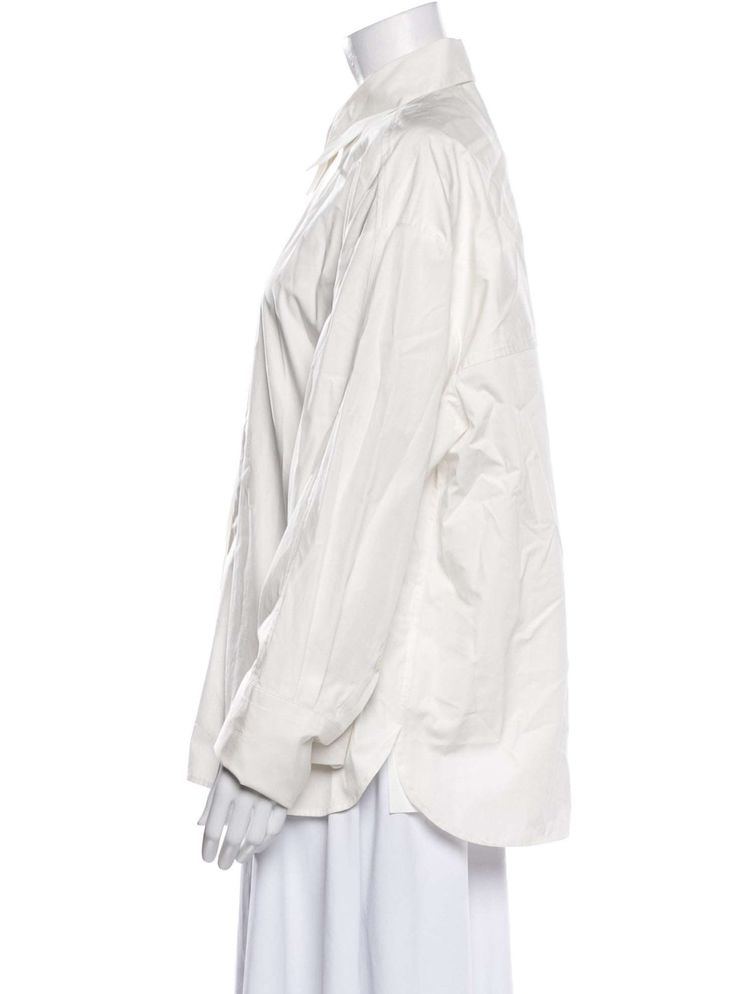 Róhe Long Sleeve Button-Up Top