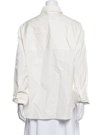 Róhe Long Sleeve Button-Up Top