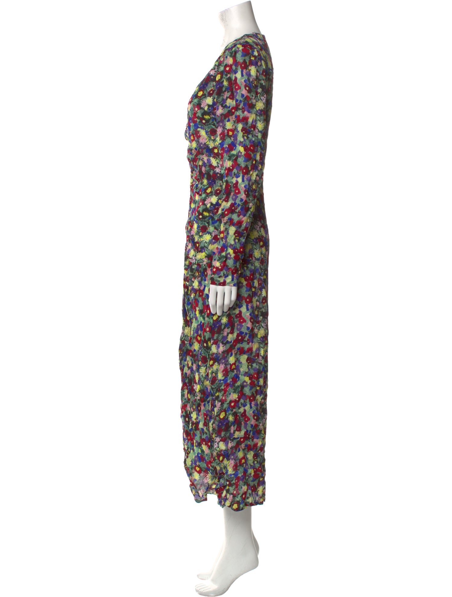 Róhe Floral Print Midi Length Dress w/ Tags