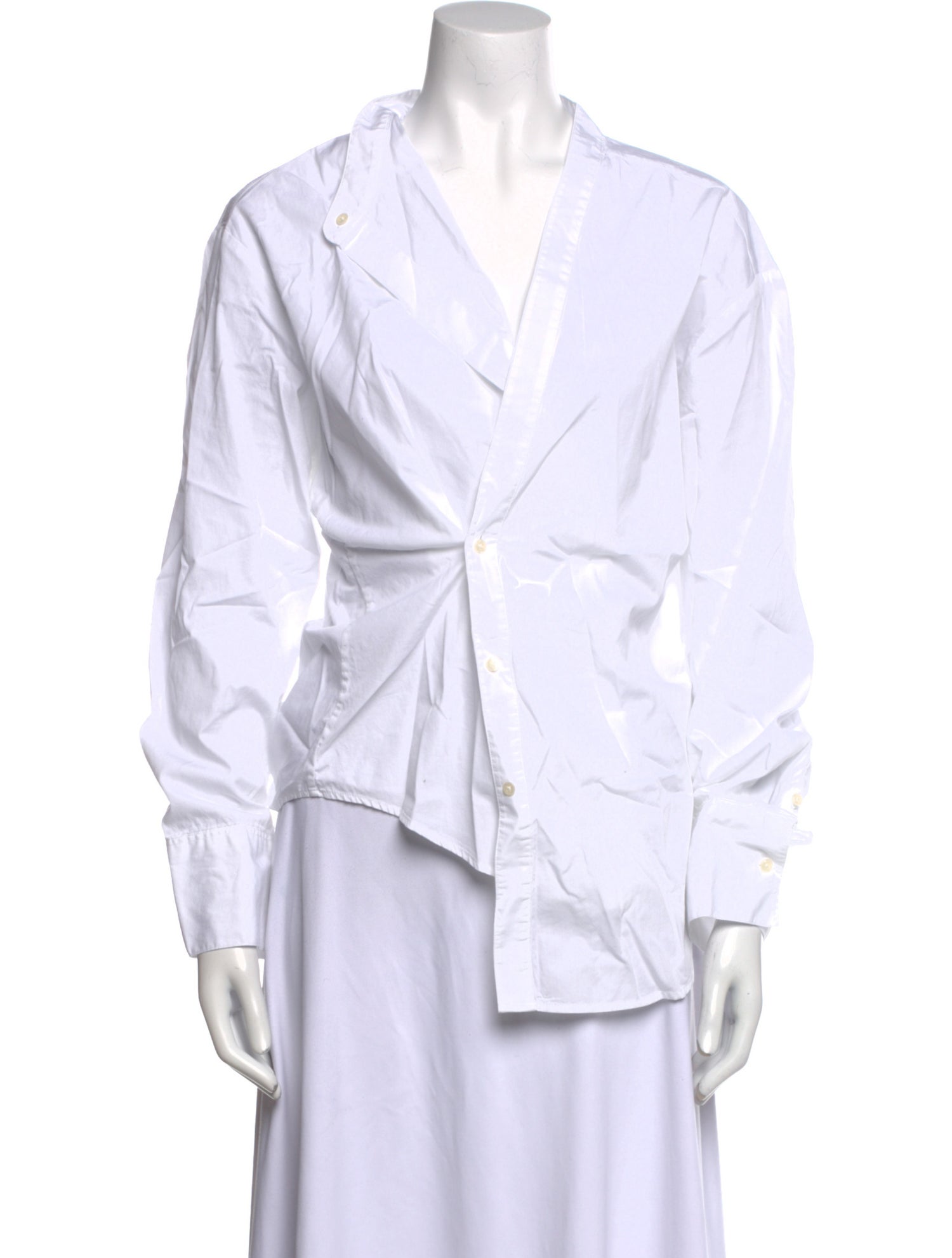 Róhe V-Neck Long Sleeve Blouse