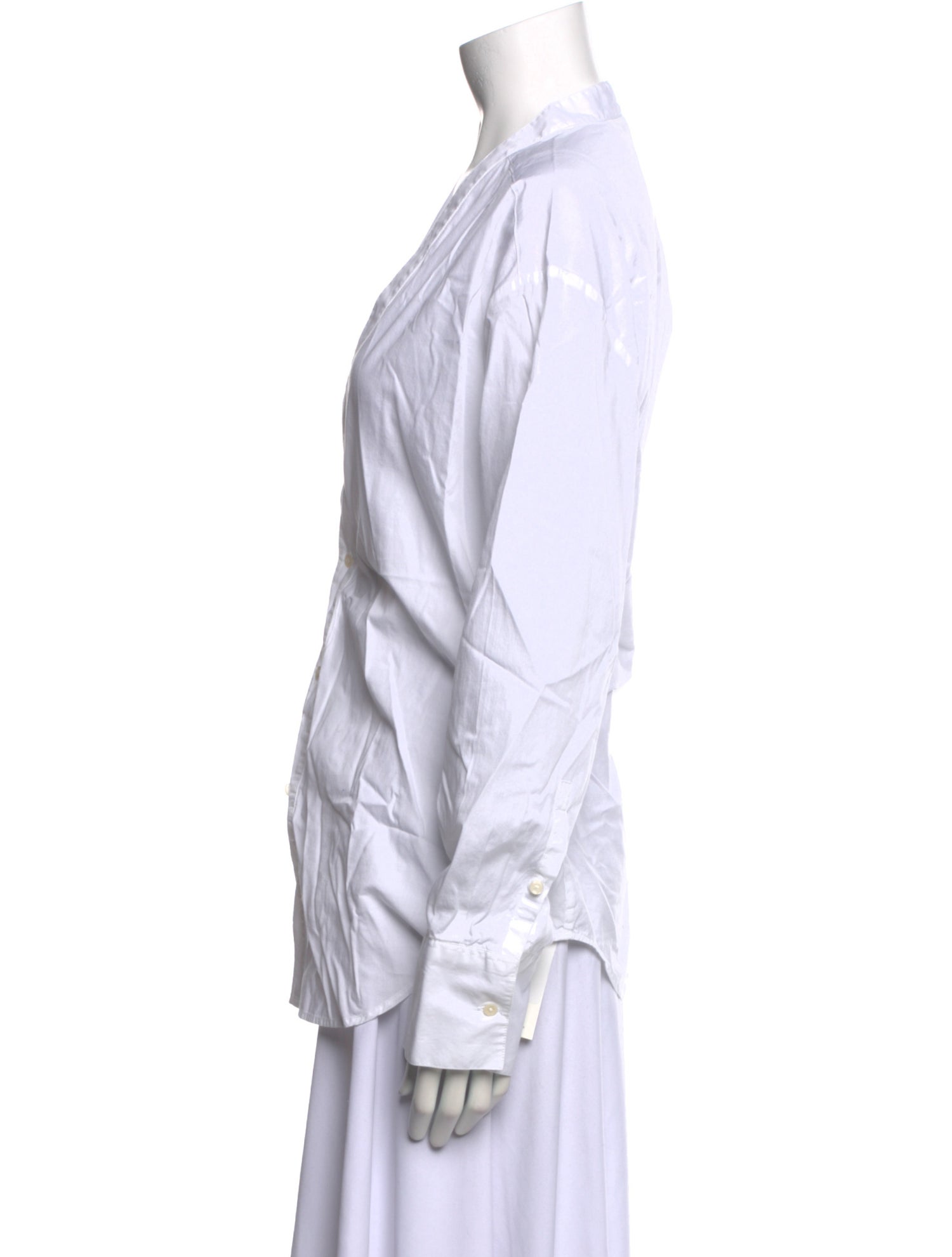 Róhe V-Neck Long Sleeve Blouse