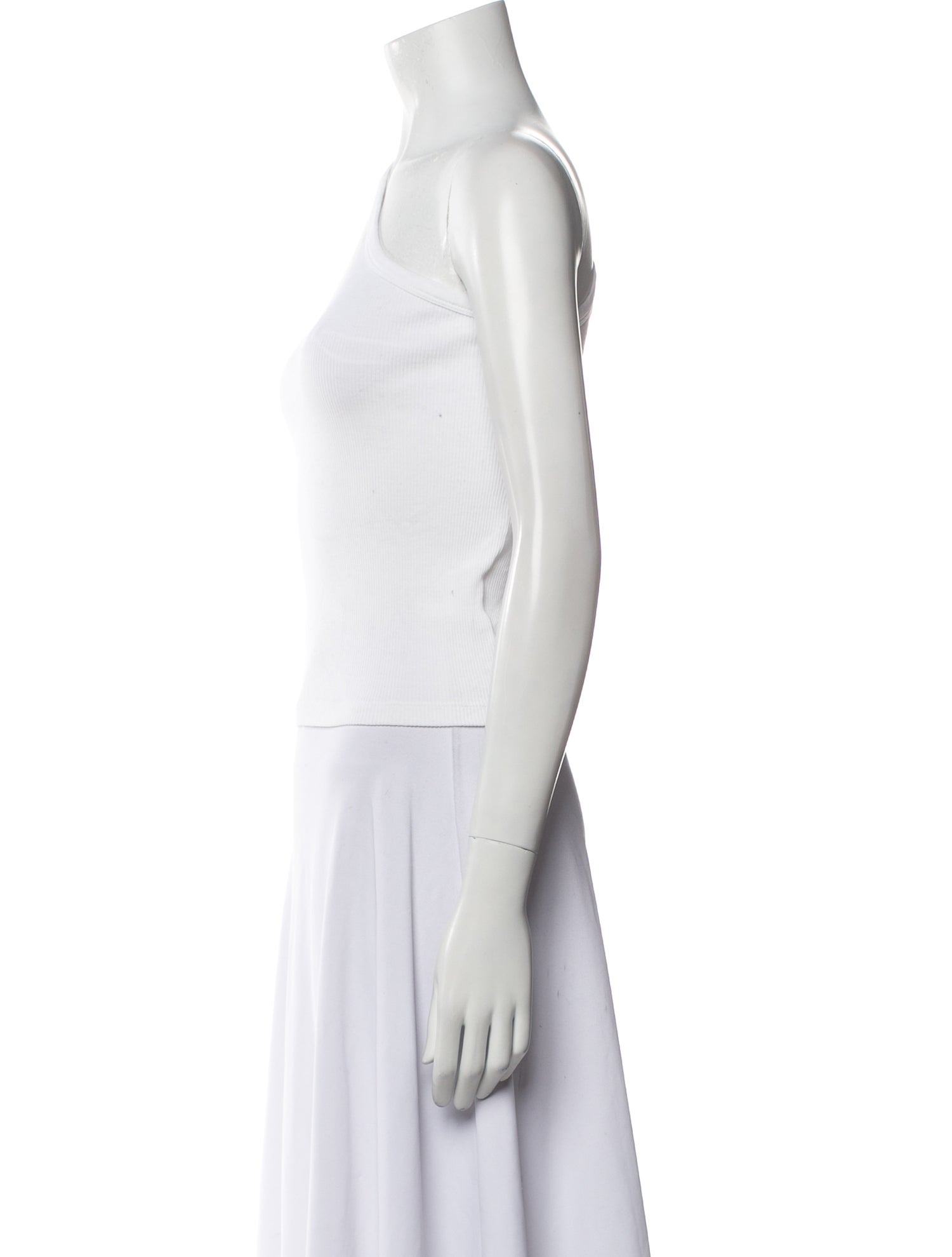 Róhe One-Shoulder Sleeveless Crop Top